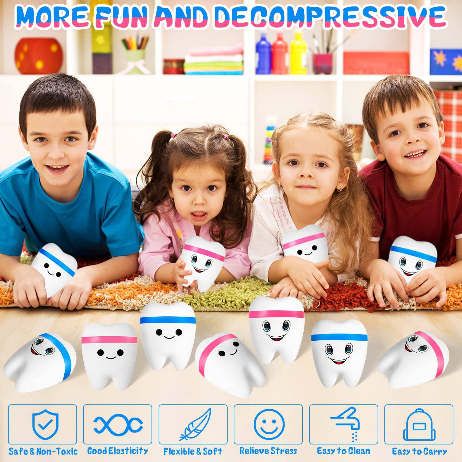 Simulation Teeth PU Slow Rebound Stress Relief Toy 2