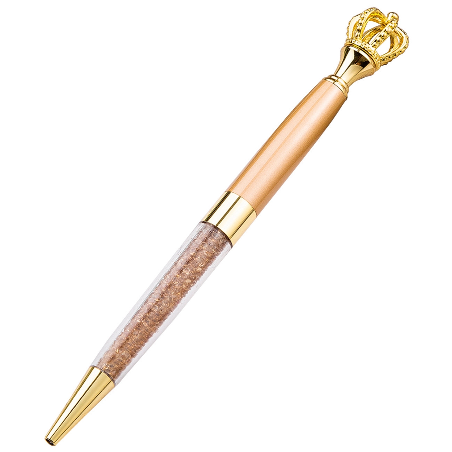 Metal Royal Crown Ballpoint Pen with Quicksand 13