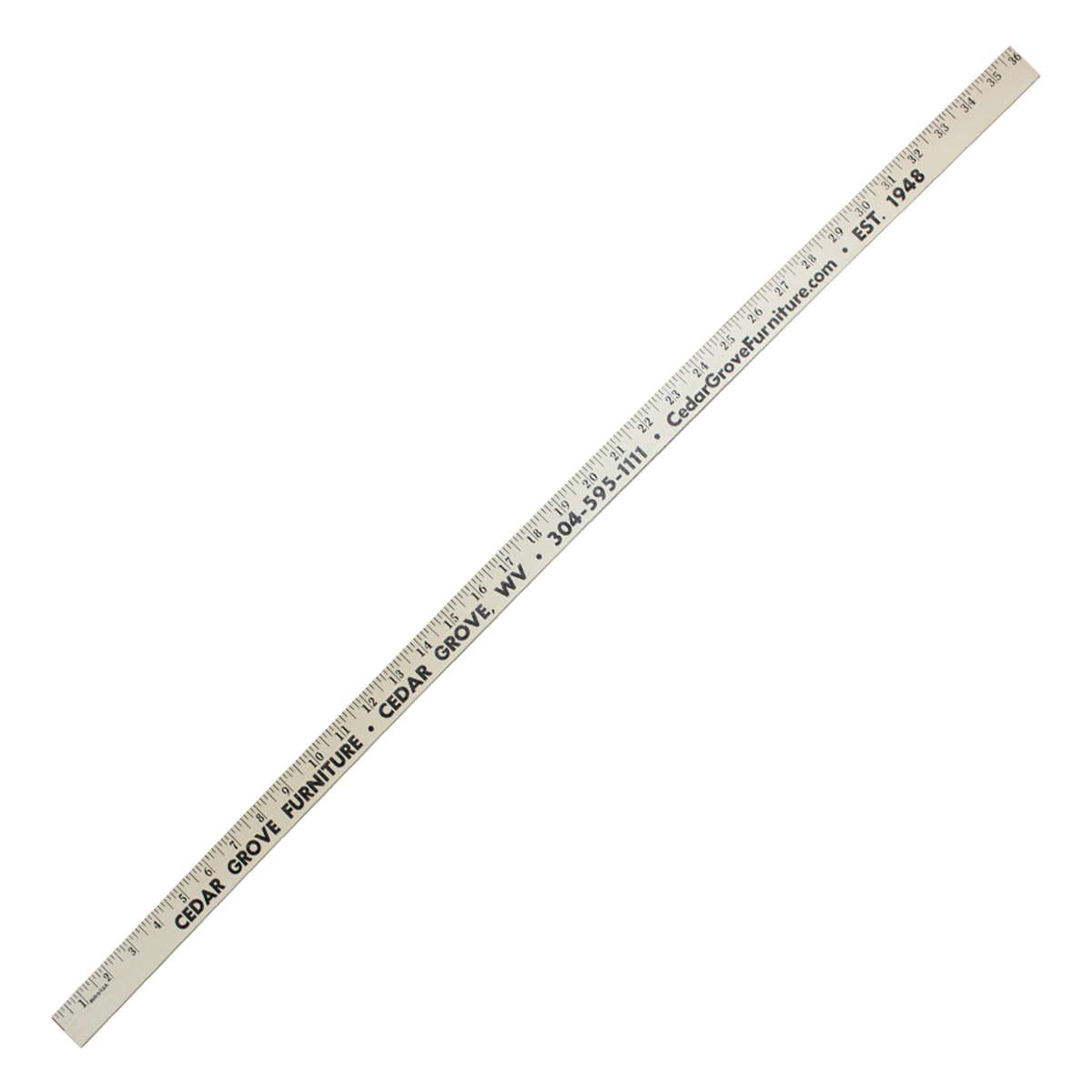 Heavy-Duty Yardsticks - Clear Lacquer Finish, promotional tool with logo imprint 3