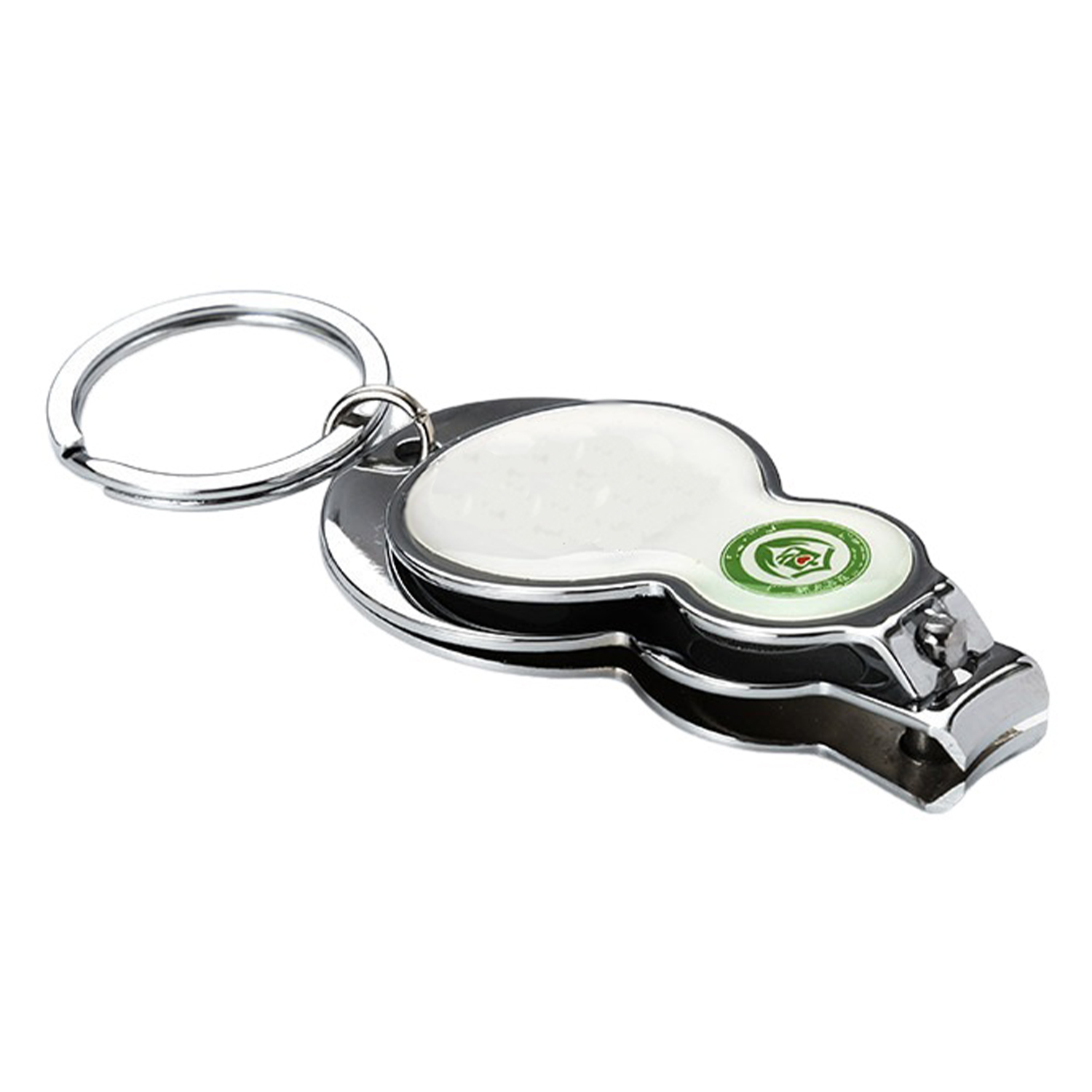 3-in-1 Gourd Shape Nail Clipper with Opener Keychain 2