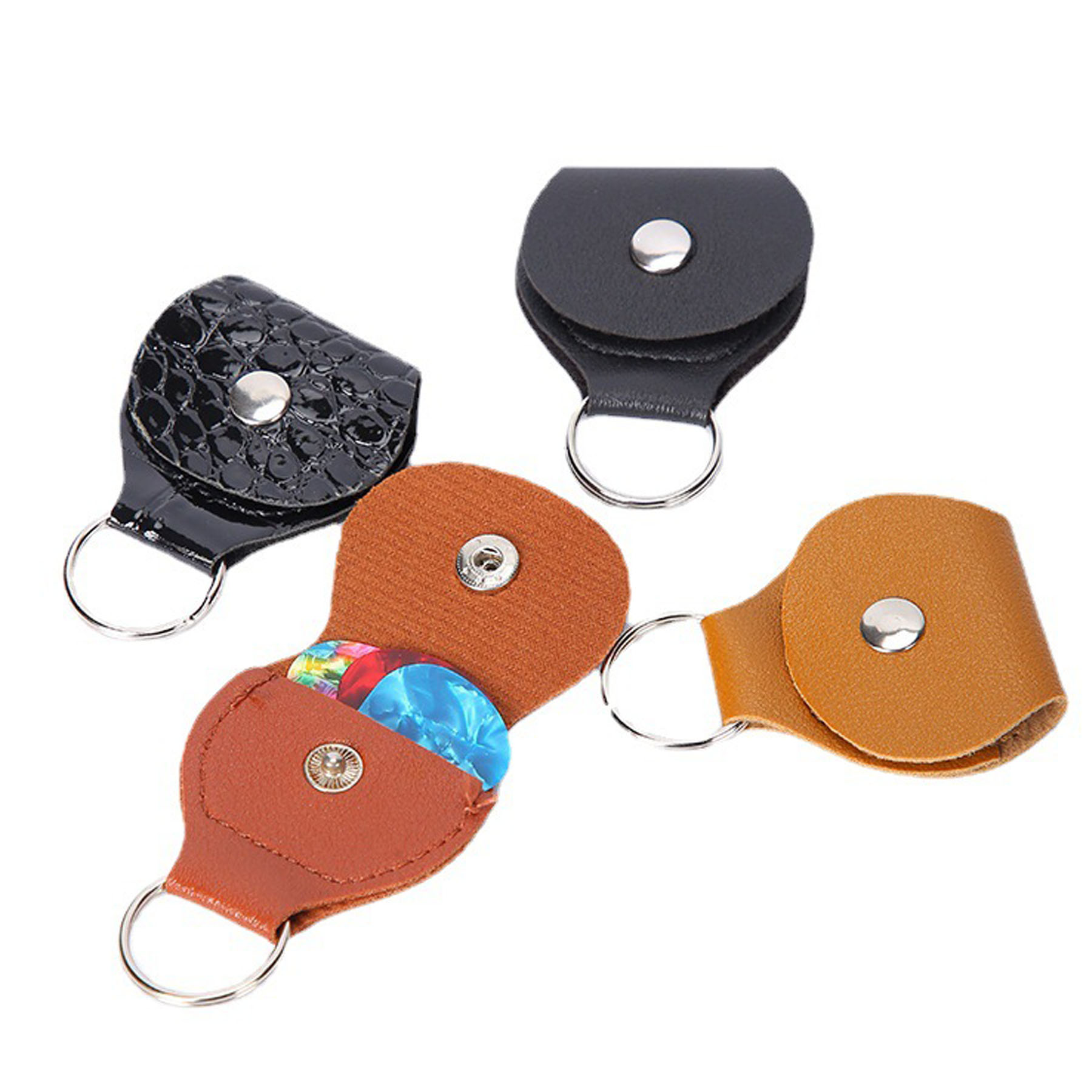 Leather Guitar Pick Holder Pouch 2