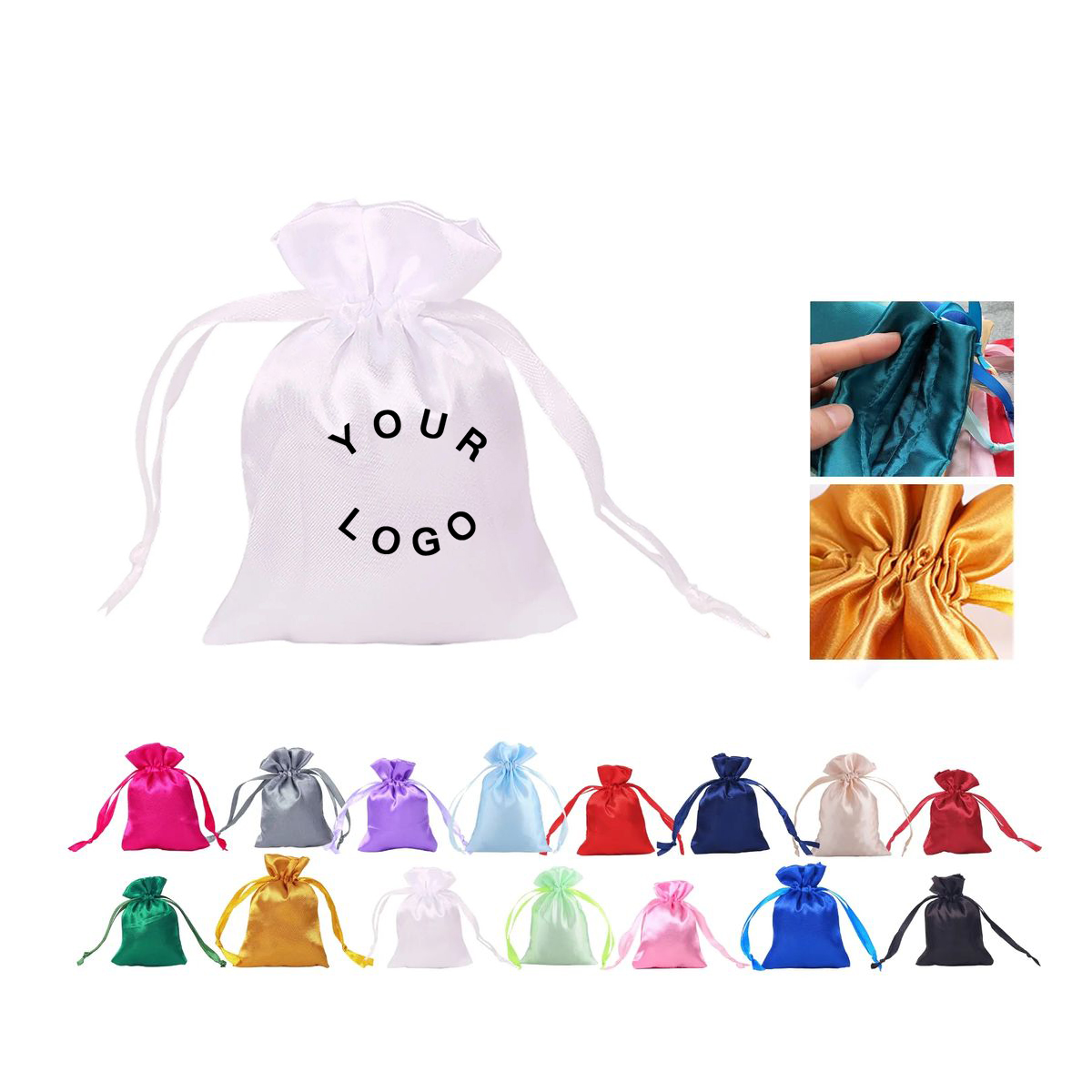 Silky Small Drawstring Bag for Trinkets 26