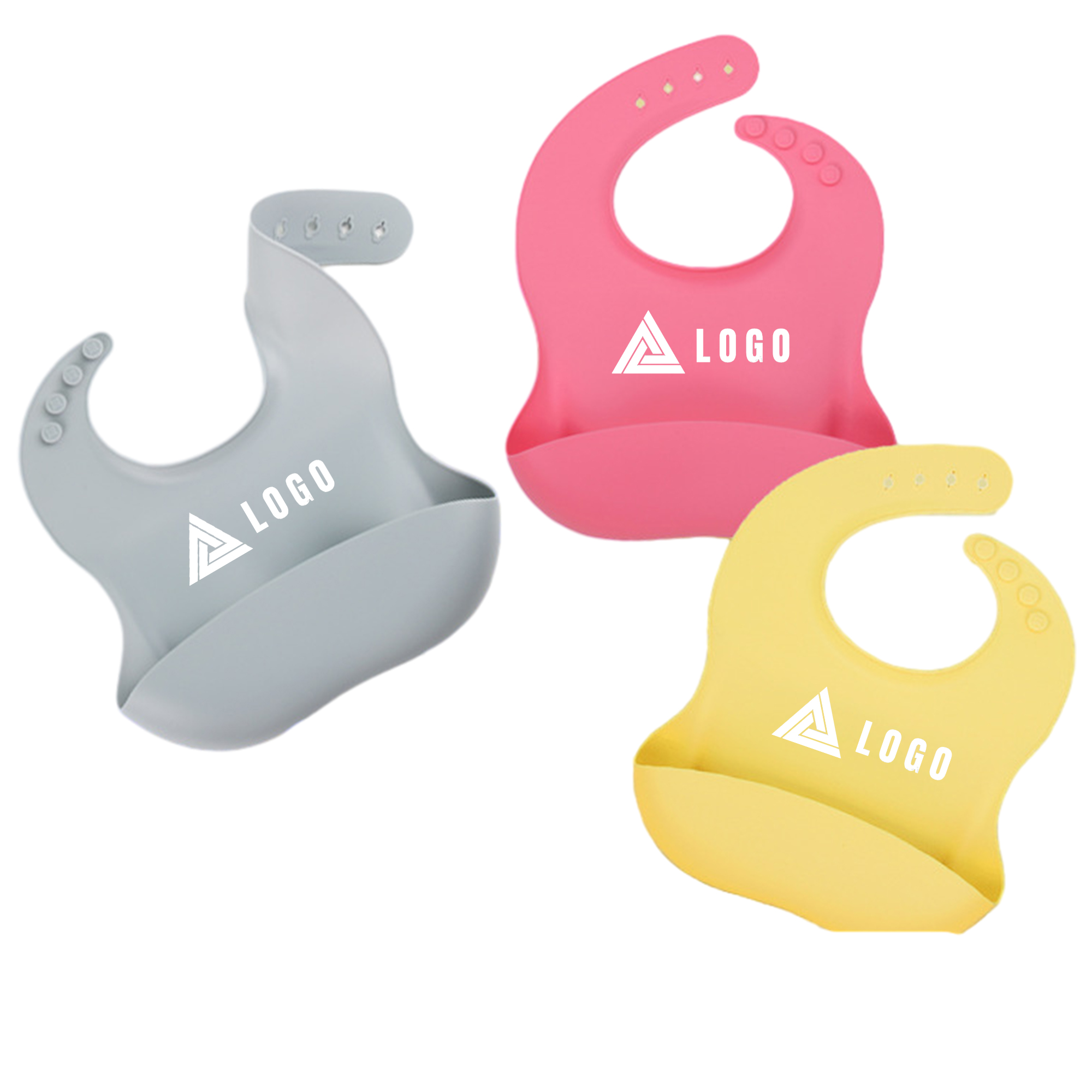 Waterproof Silicone Baby Bibs 2