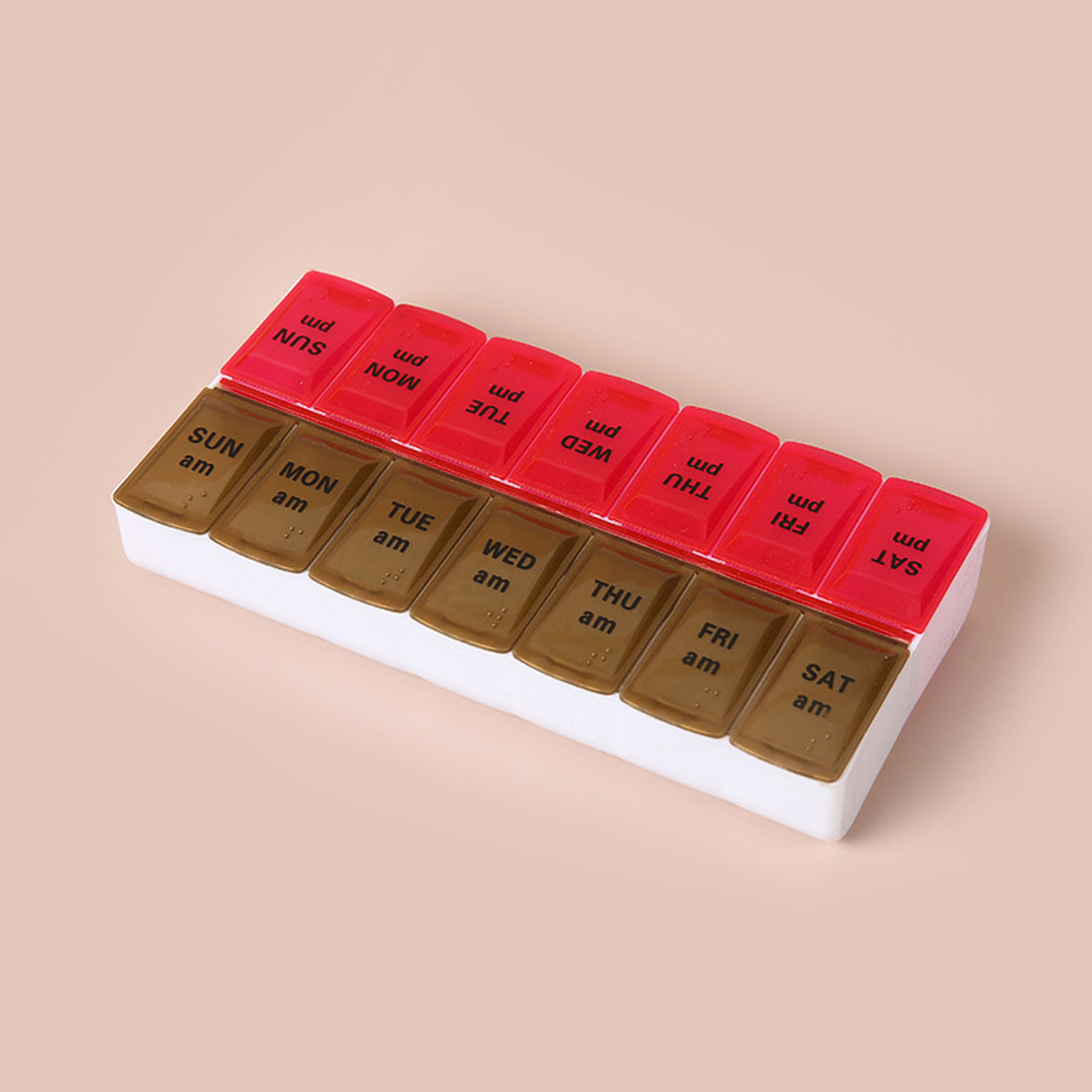 Weekly Pill Organizer 7 Day Medicine Dispenser 4