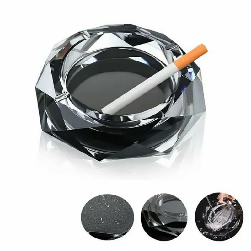Crystal Glass Ashtray