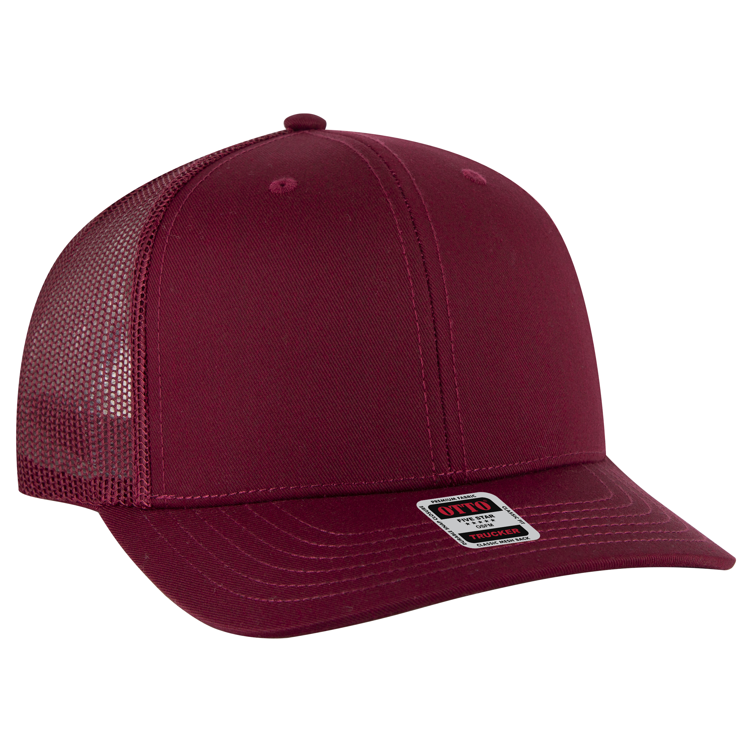 OTTO CAP® 6 Panel Mid Profile Mesh Back Trucker Hat 96