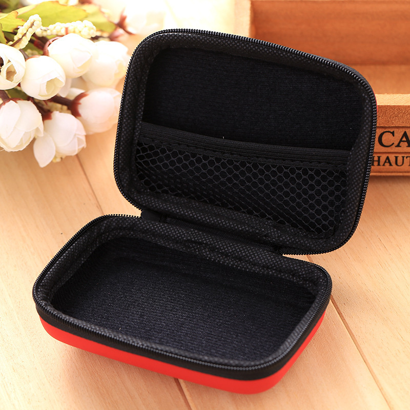 Portable PU Rectangle Earphone Organizer 4