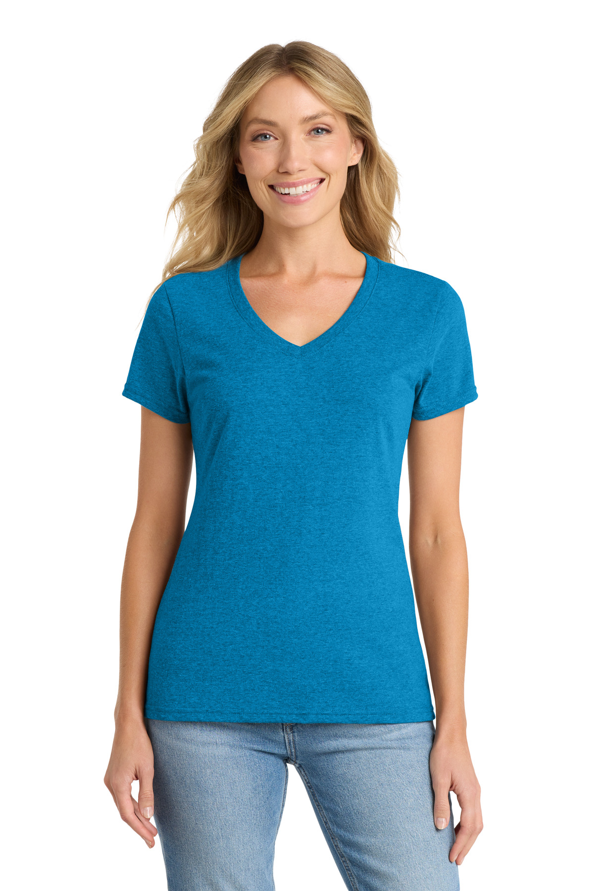 Port & Co Women's Fan Favorite Blend V-Neck Tee. LPC455V 47