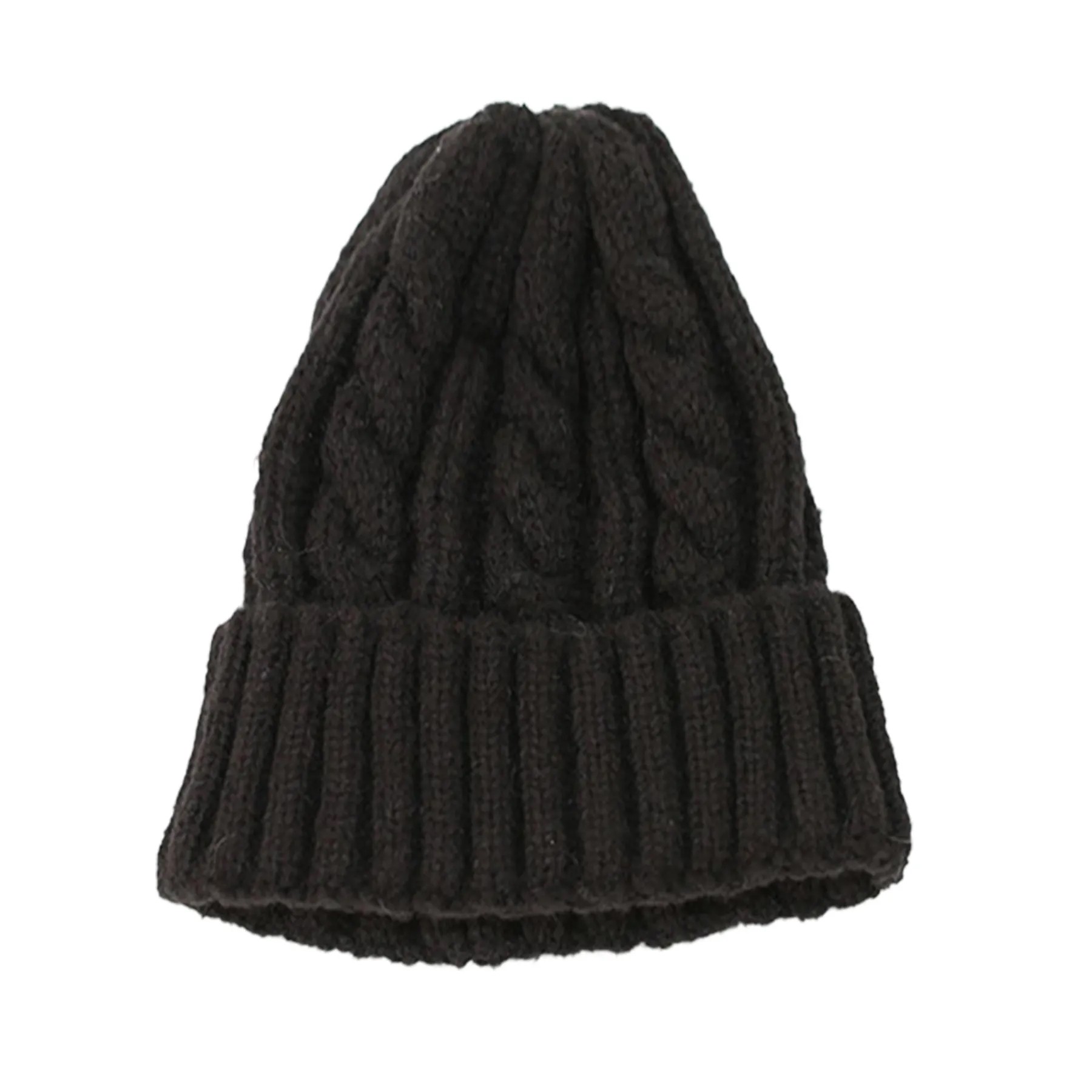 Solid Color Cuff Beanie 8