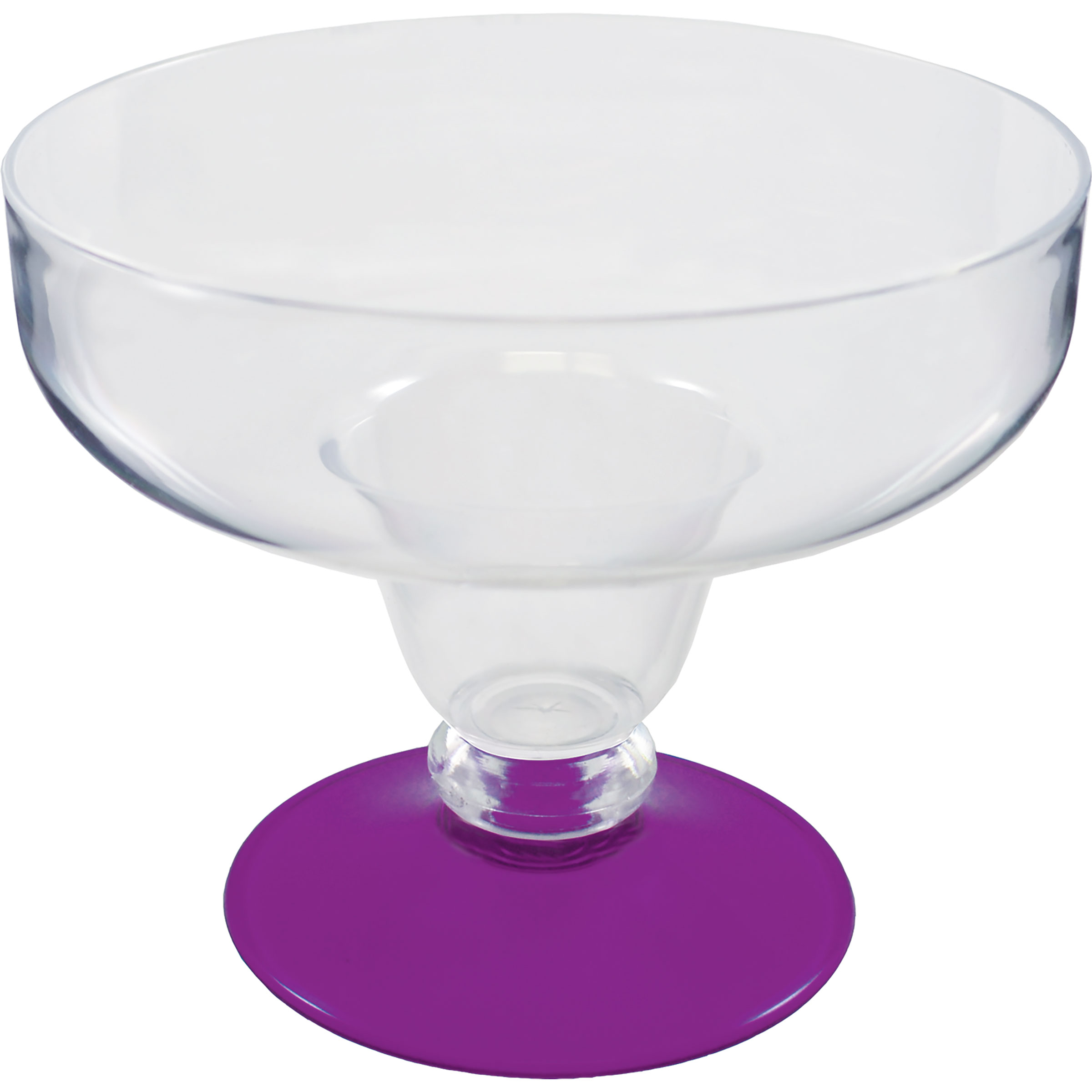 12oz Short Stem Plastic Margarita Glass with Your Choice of Base Color 13