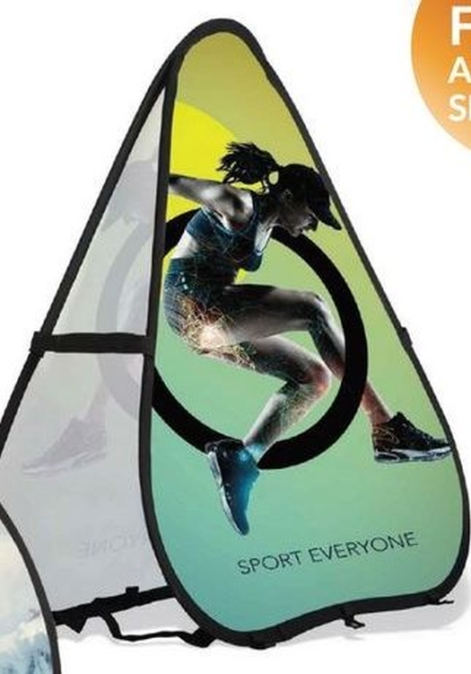 Triangle 2 Sided Pop Out Banner (47"x47") 1