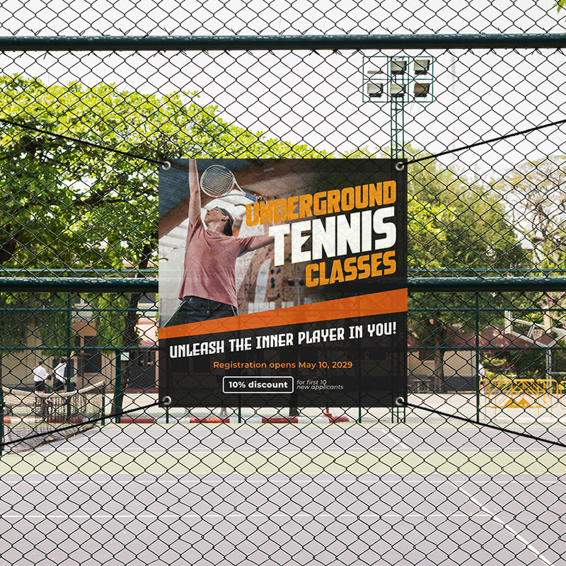 Custom 2' X 2' Mesh Banners 18