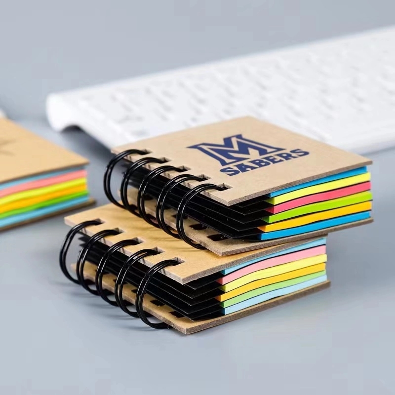 Spiral Book With Sticky Notes And Flags 3