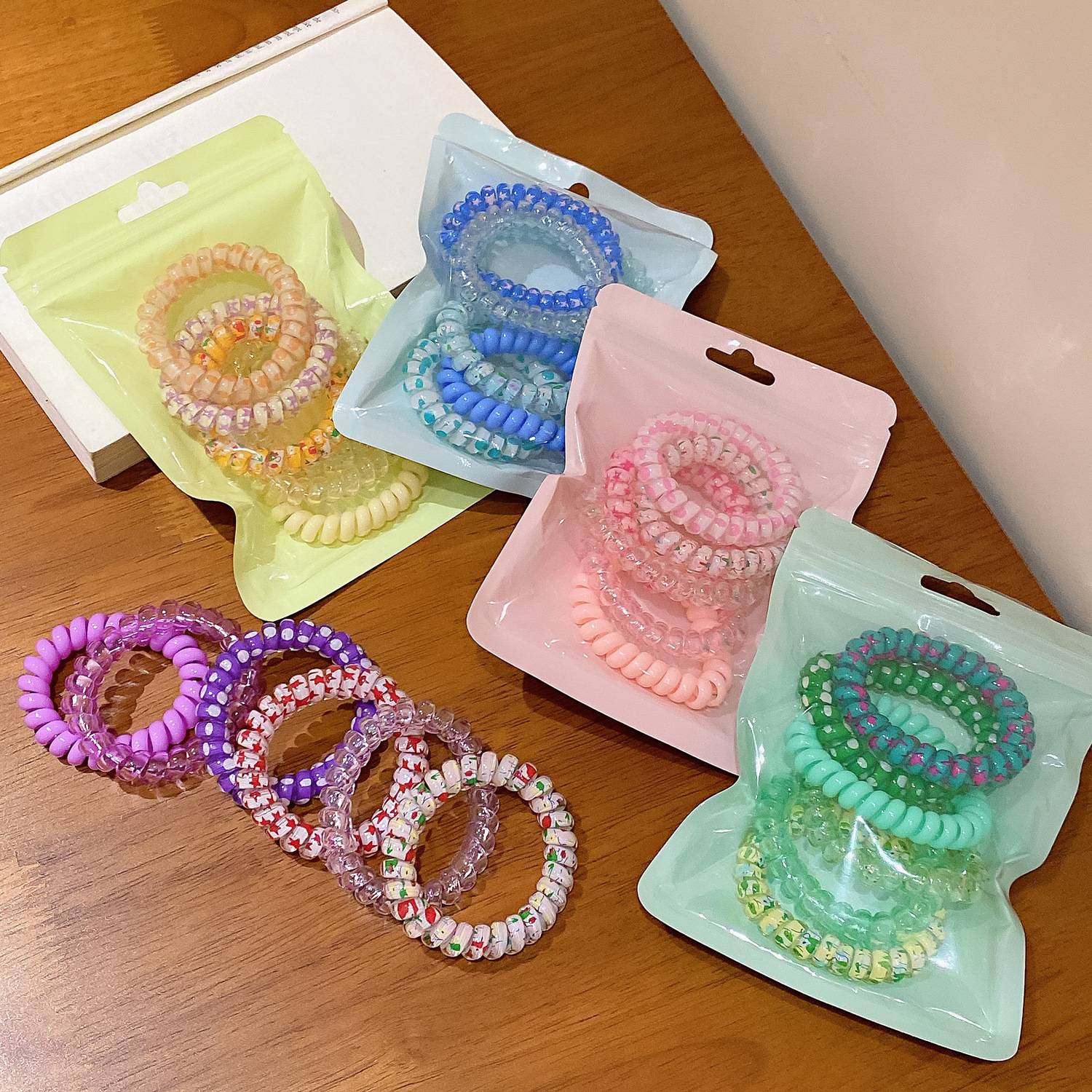 Candy Colored High-End Hair Tie Rubber Band 3