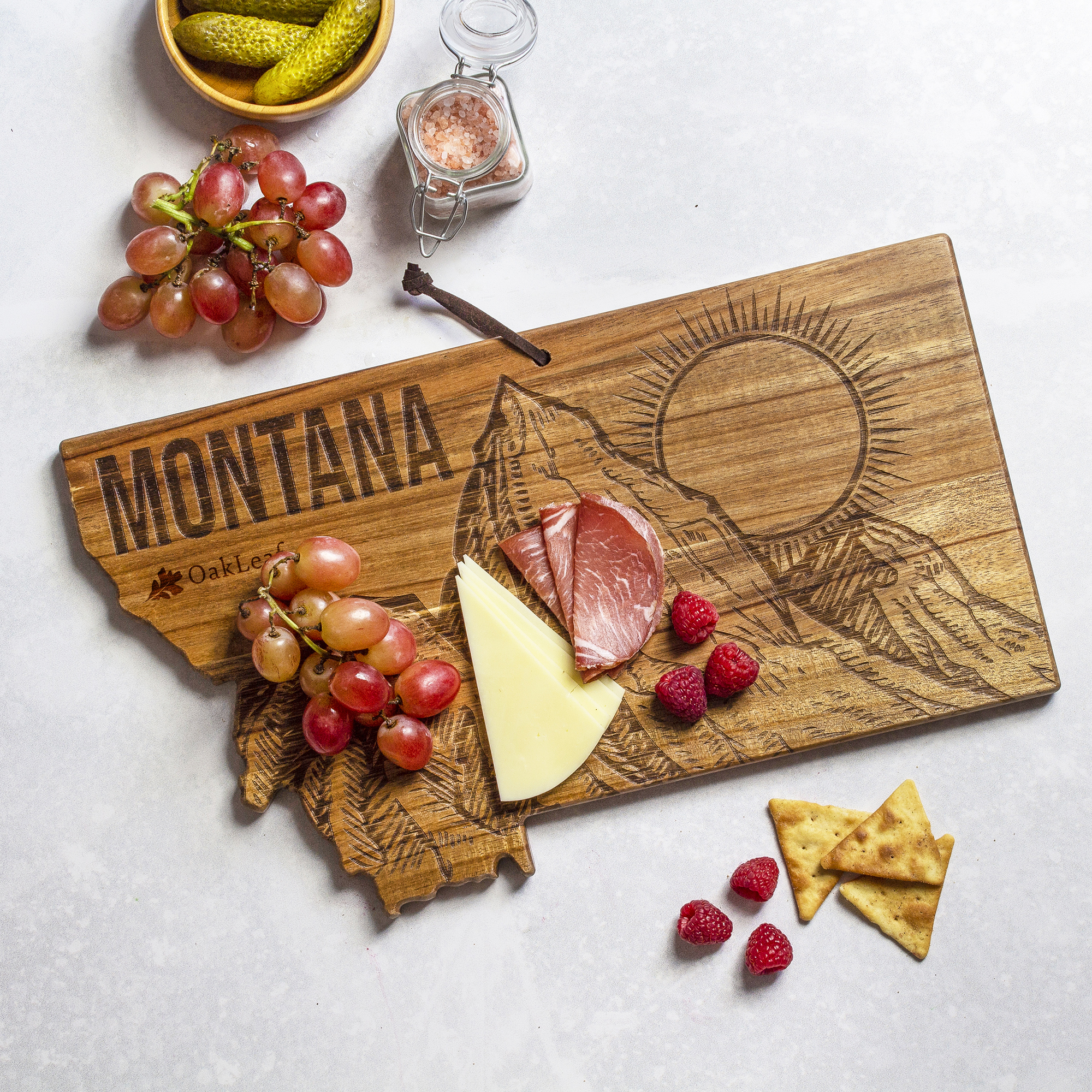 Rock & Branch® Origins Series Montana State Shaped Cutting and Serving Board 2