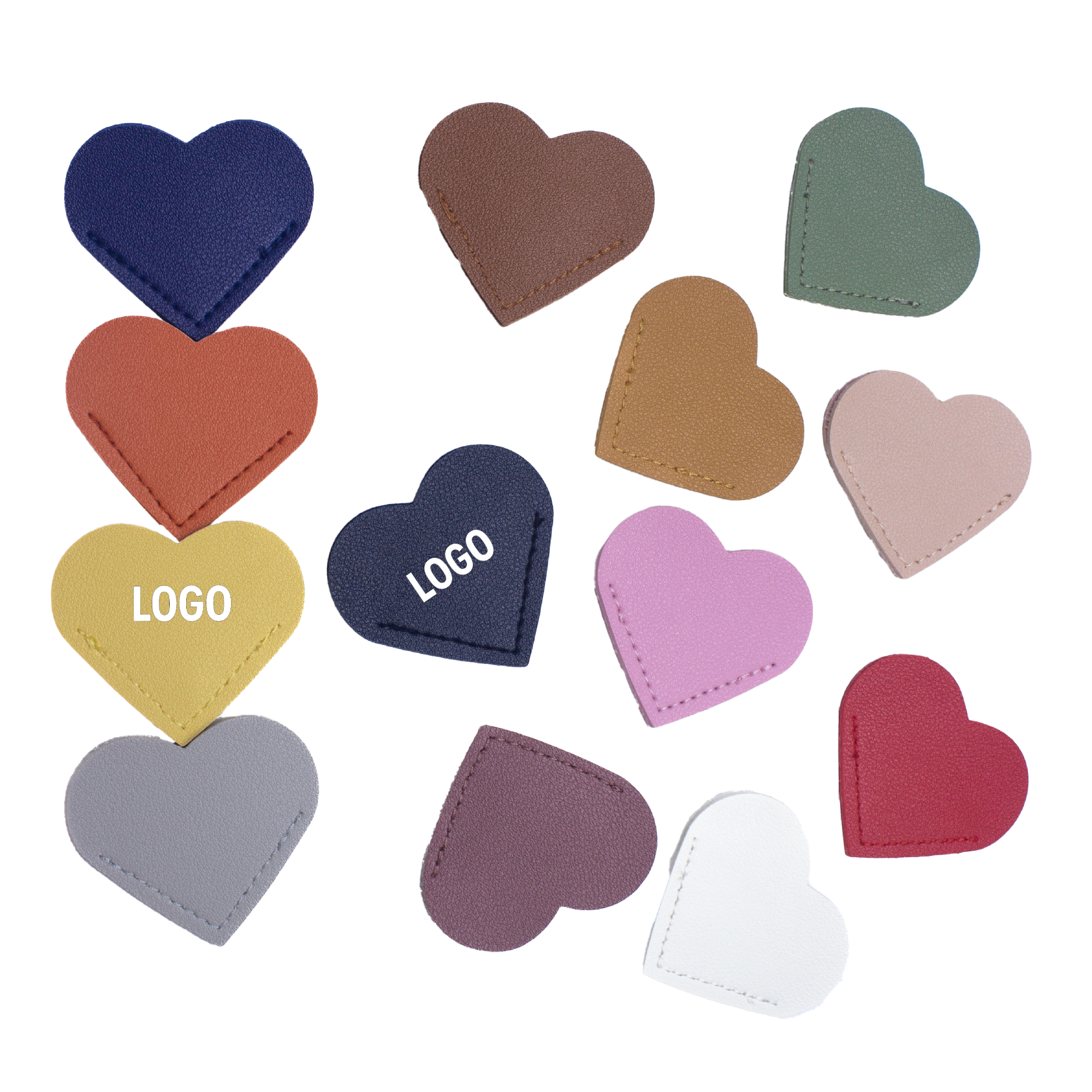 PU Leather Heart Bookmark 2