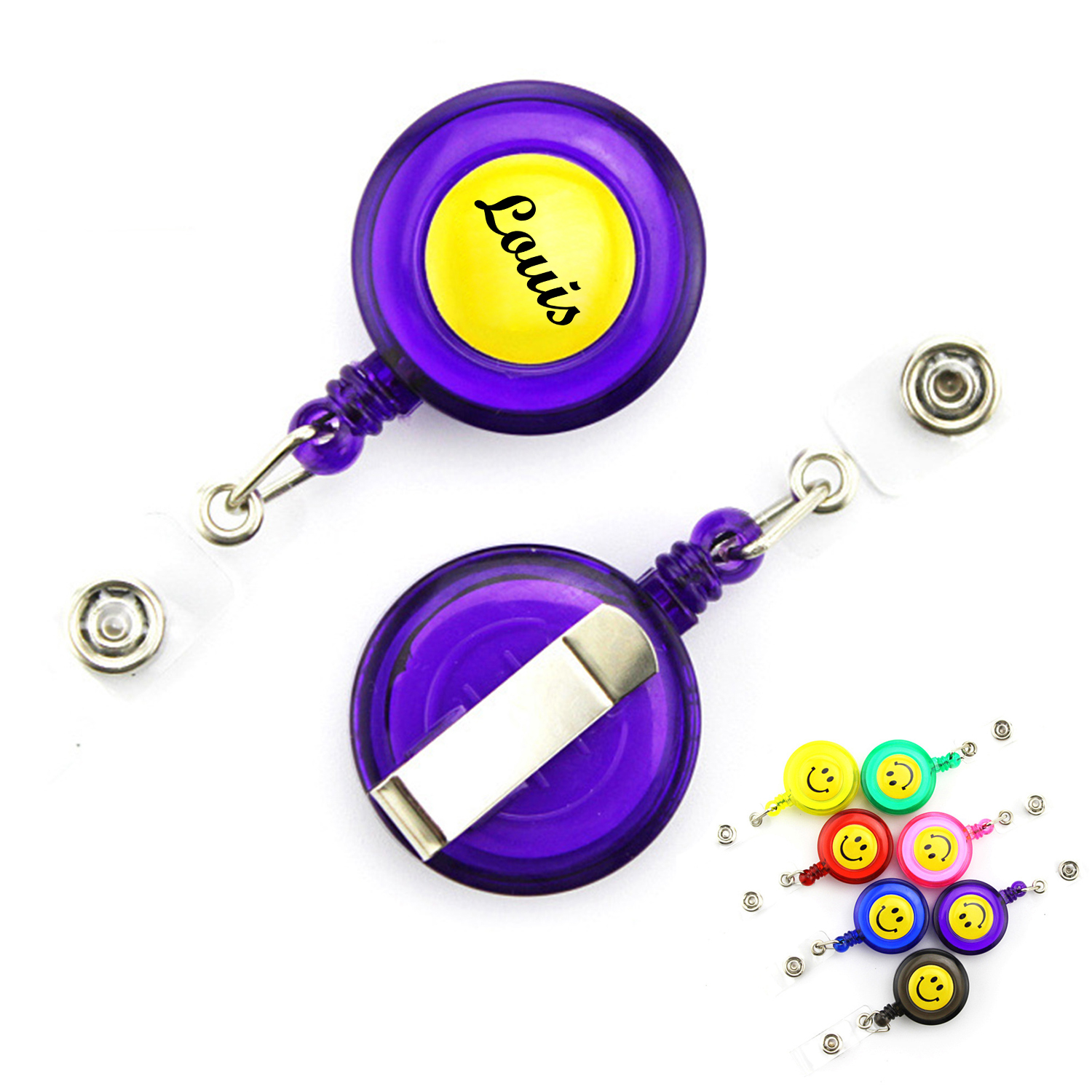 Round Retractable Badge Reel 8