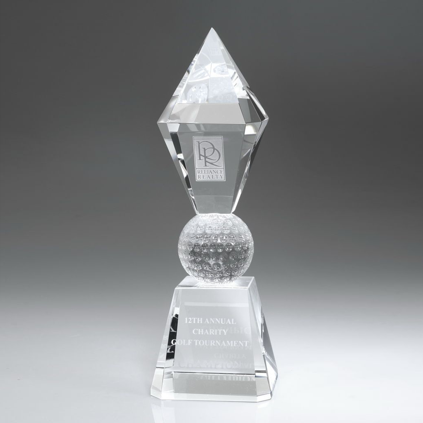11" Crystal Award - Golf Scepter_D537CA 1