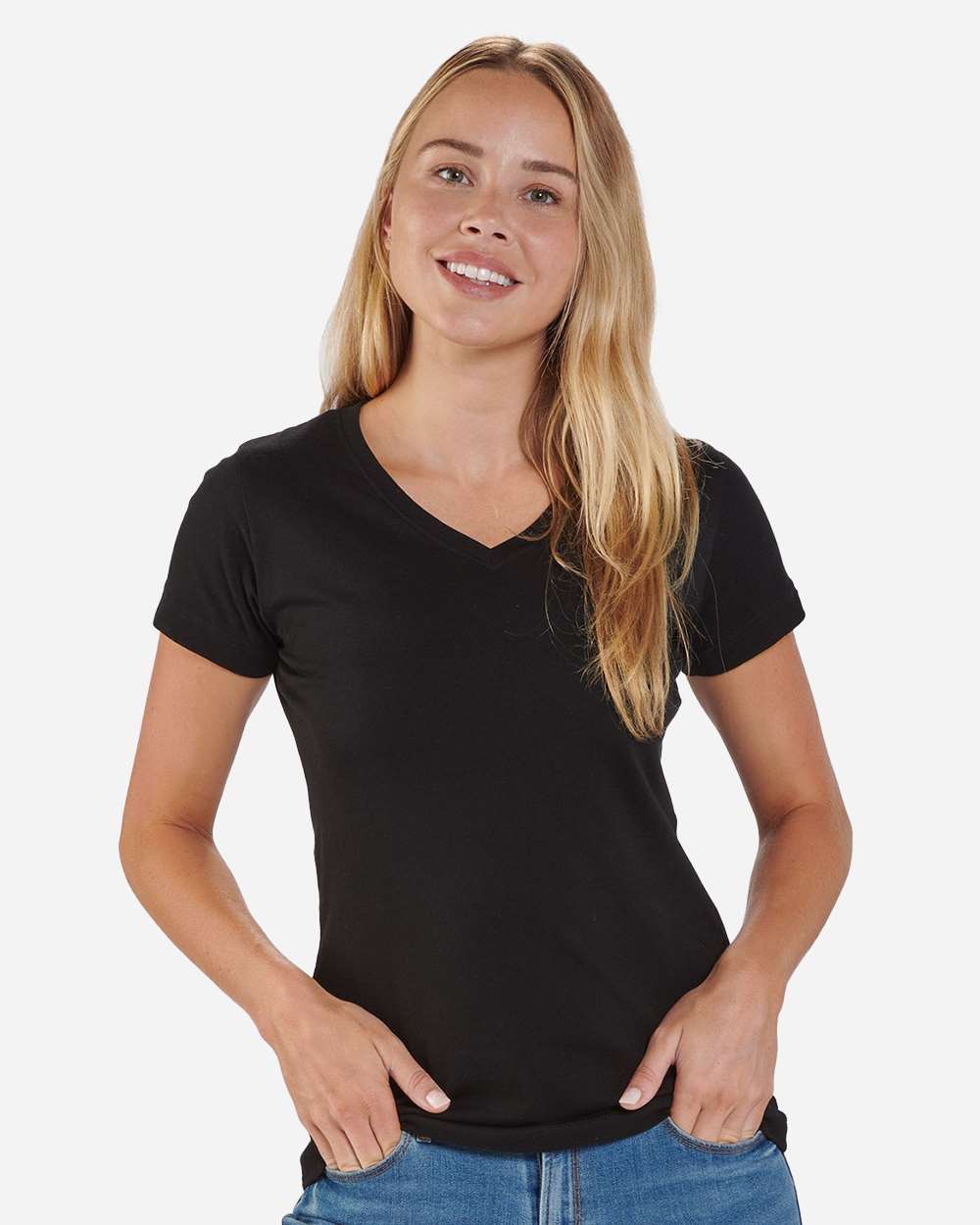 Women's V-Neck T-Shirt - BW2201 1
