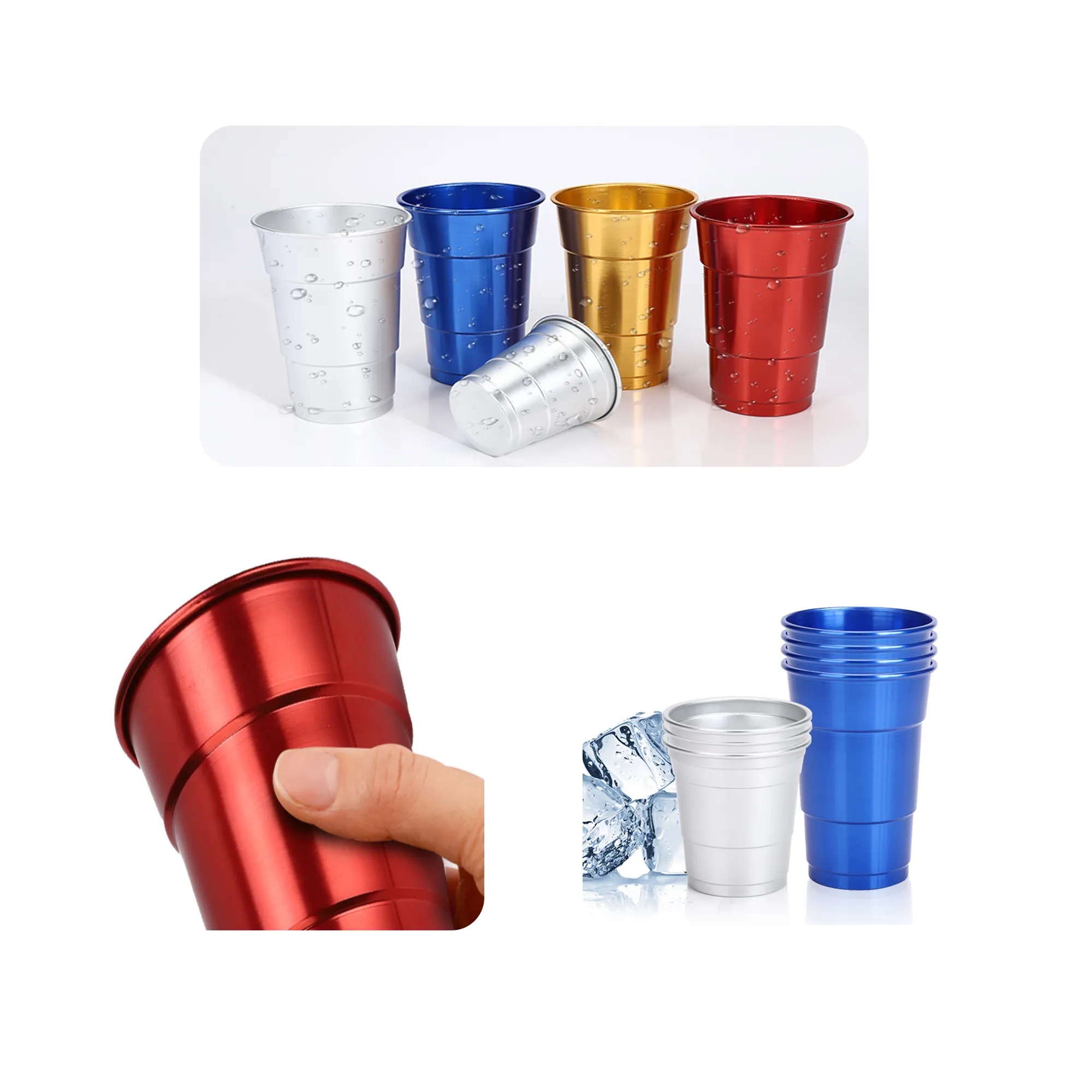 16 OZ Custom Aluminum Drinking Cup 2