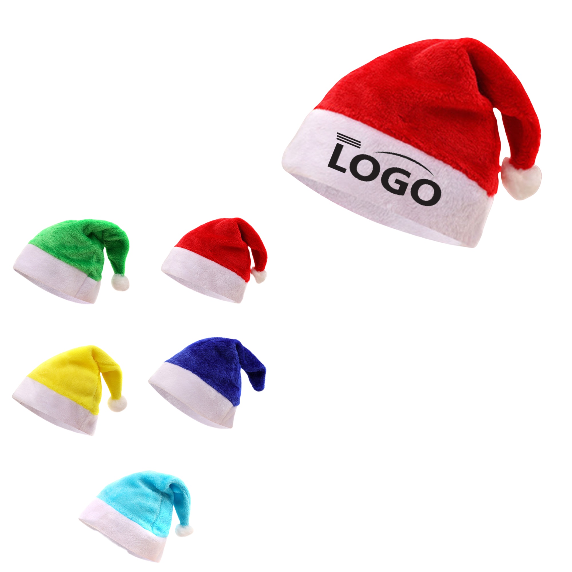 Velvet-Lined Plush New Year's Christmas Cap 1