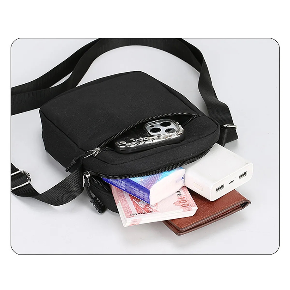 Durable Oxford Shoulder Sling Bag With Adjustable Strap 3