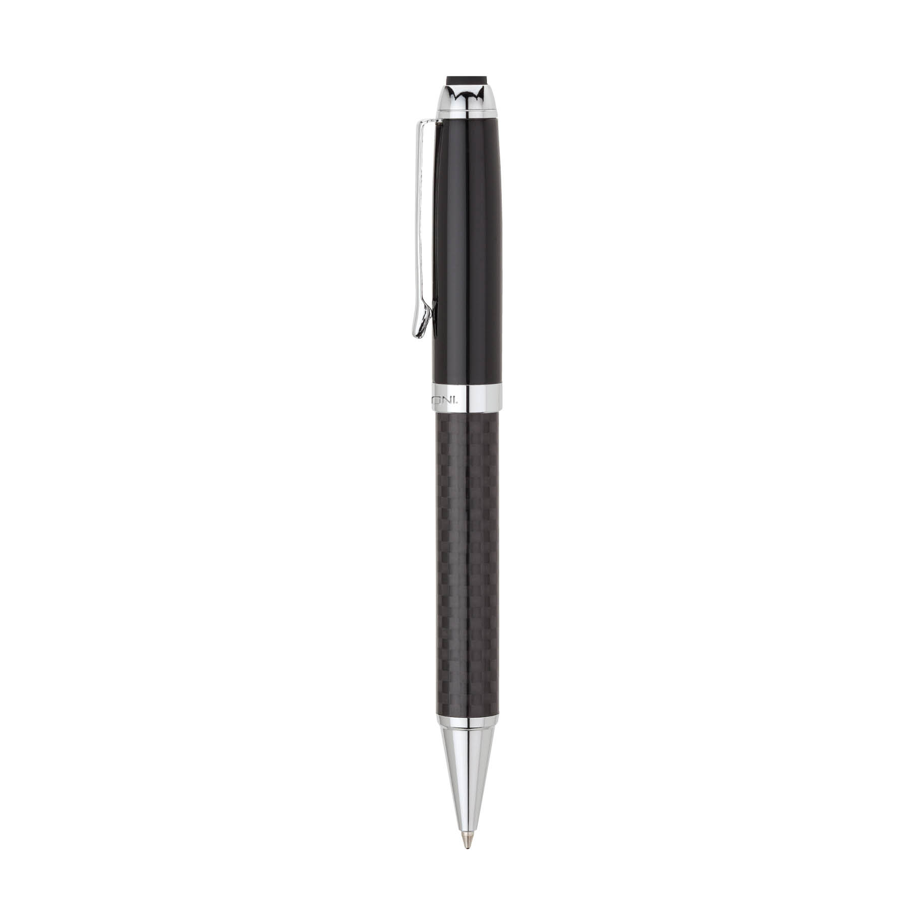 Carbon Fiber Pen, Business Card Case and Chrome Keyring Set 2