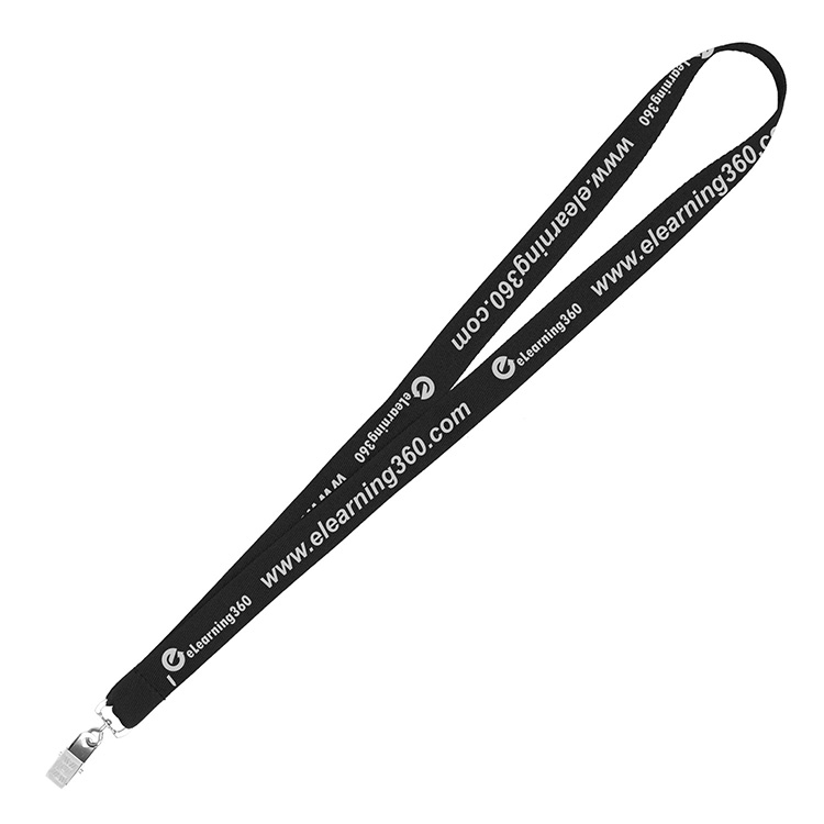 "DEWITT RECYCLED" 3/4" Import Air Ship Recycled RPET Super Fine Detail Woven-In Lanyard 18
