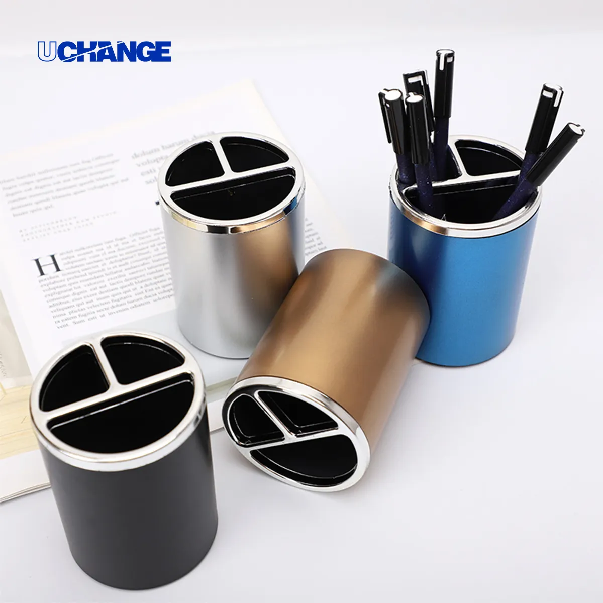Divided Desk Pen & Pencil Holder Organizer 2