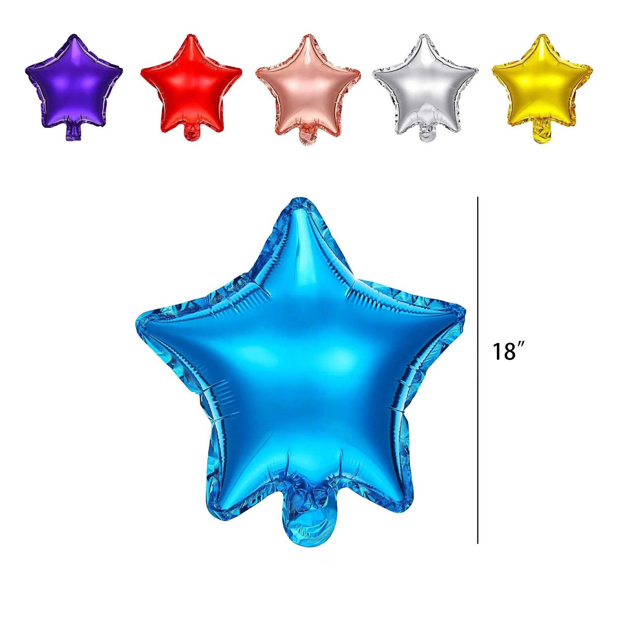 MOQ 100pcs 18" Star Aluminum Film Decorative Balloon 2