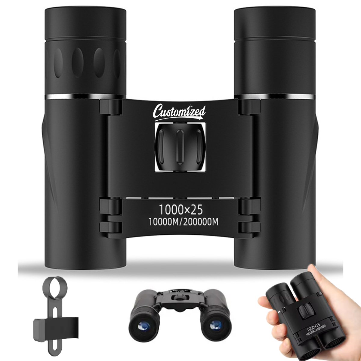 Folding Binoculars Travel Kit with Case 8