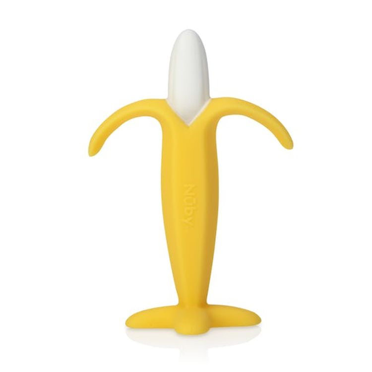 Nuby Banana Teethers - 3+ Months Silicone BPA Free 1