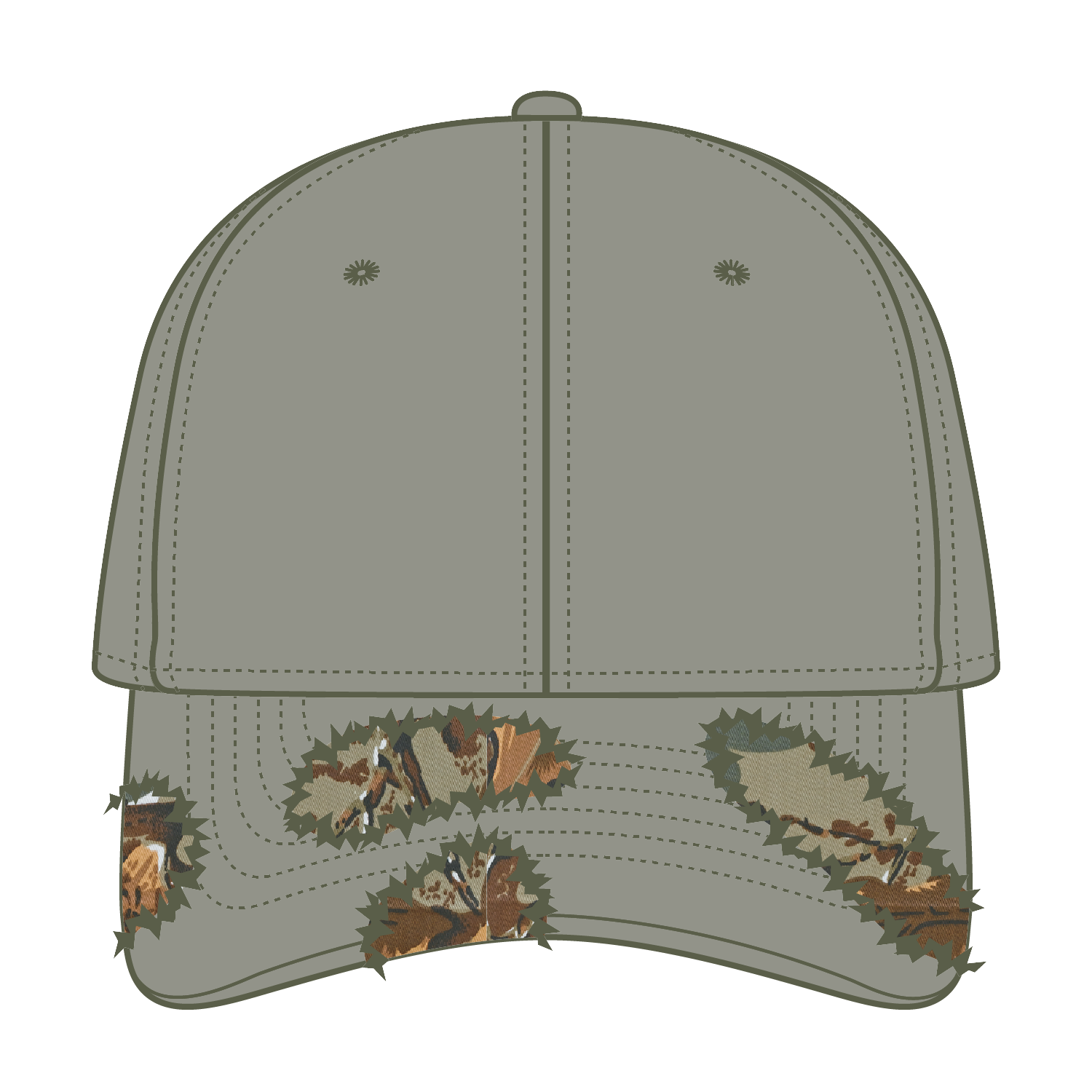 OTTO CAP Camouflage 6 Panel Low Profile Baseball Cap 8