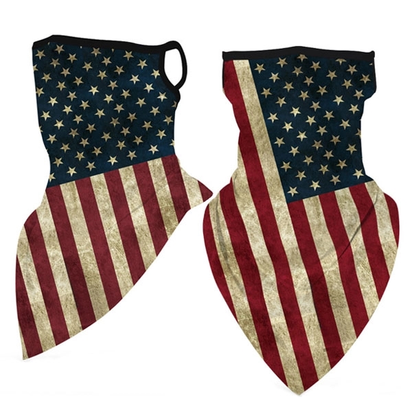 Sports Neck Gaiter Ear Loop Triangle Face Scarf 6