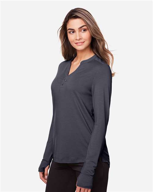 Women's JAQ Stretch Performance V-Neck Snap Pullover - NE400W 29