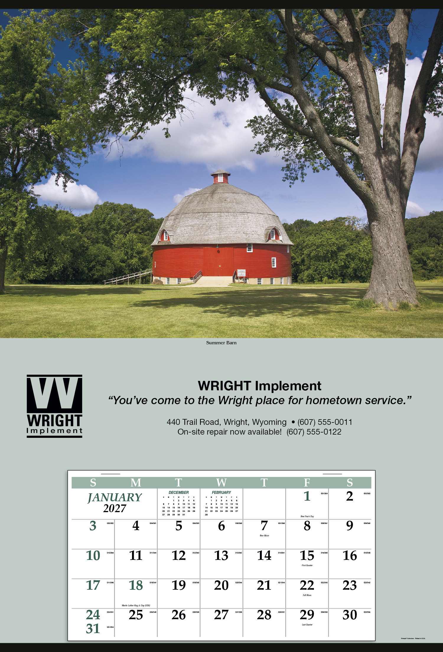 Triumph® Calendars Jumbo Hanger (12-Month) Calendar 41