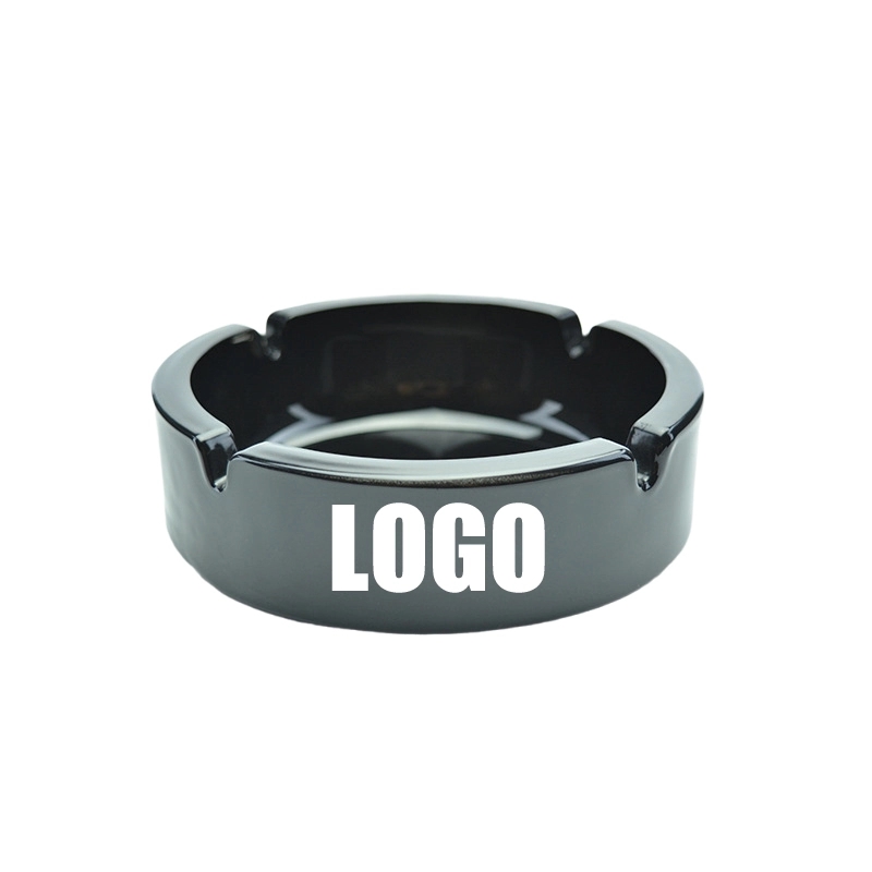 Custom Black Glass Ashtrays for Cigarettes 3