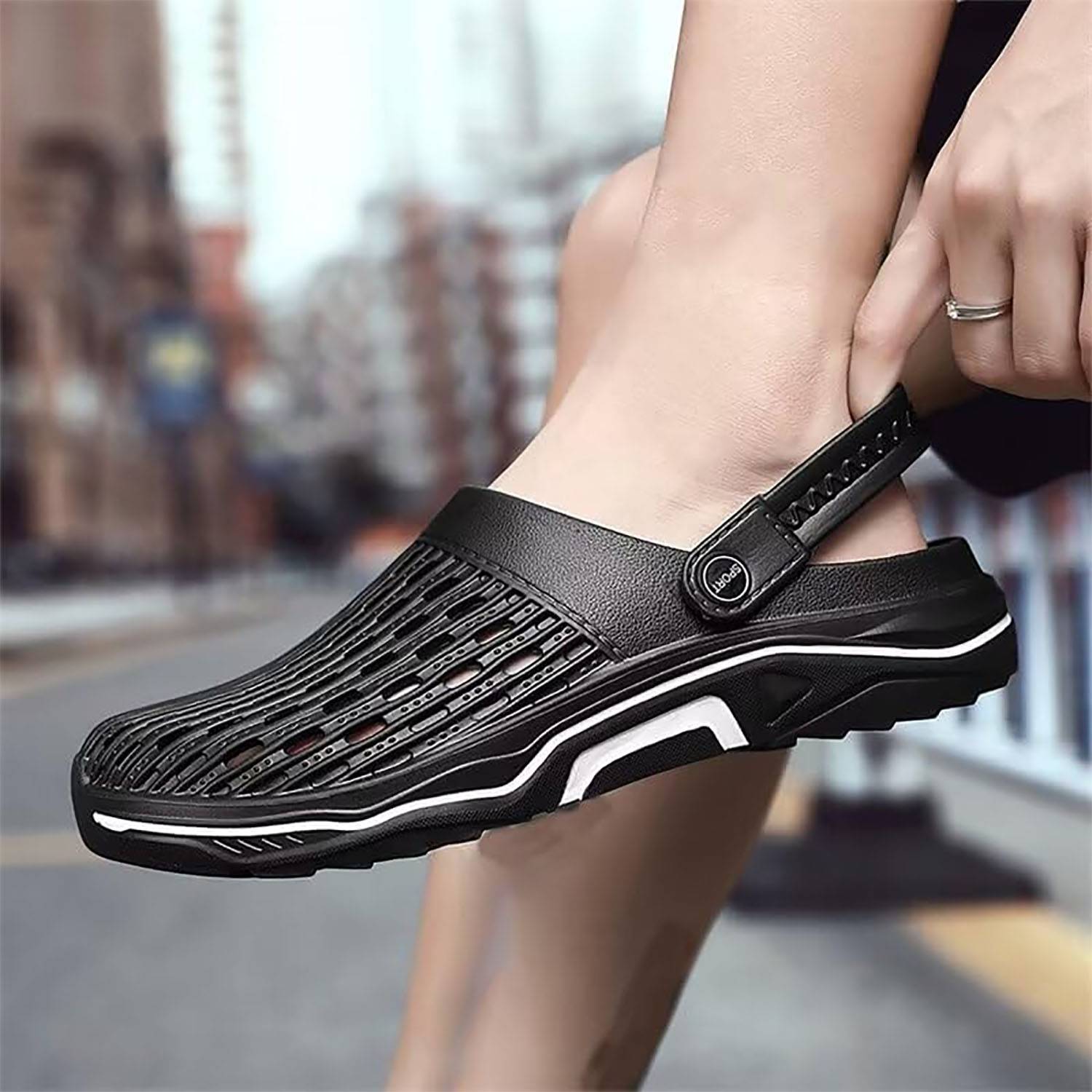 Men's Closed Toe Soft Summer Sandals for Beach Fishing Walk 7