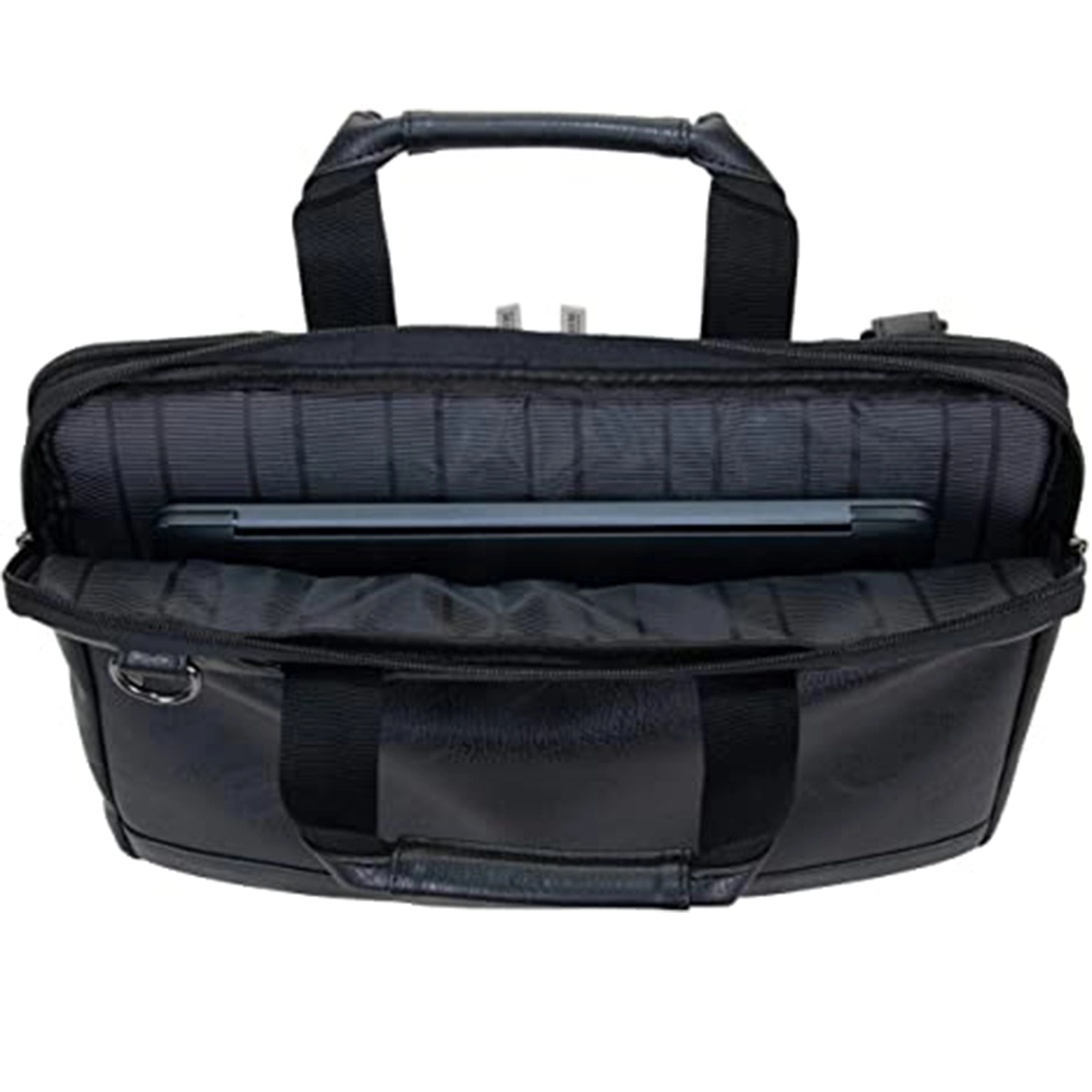 Faux Pebbled Leather Slim 16" Laptop Business Briefcase 5