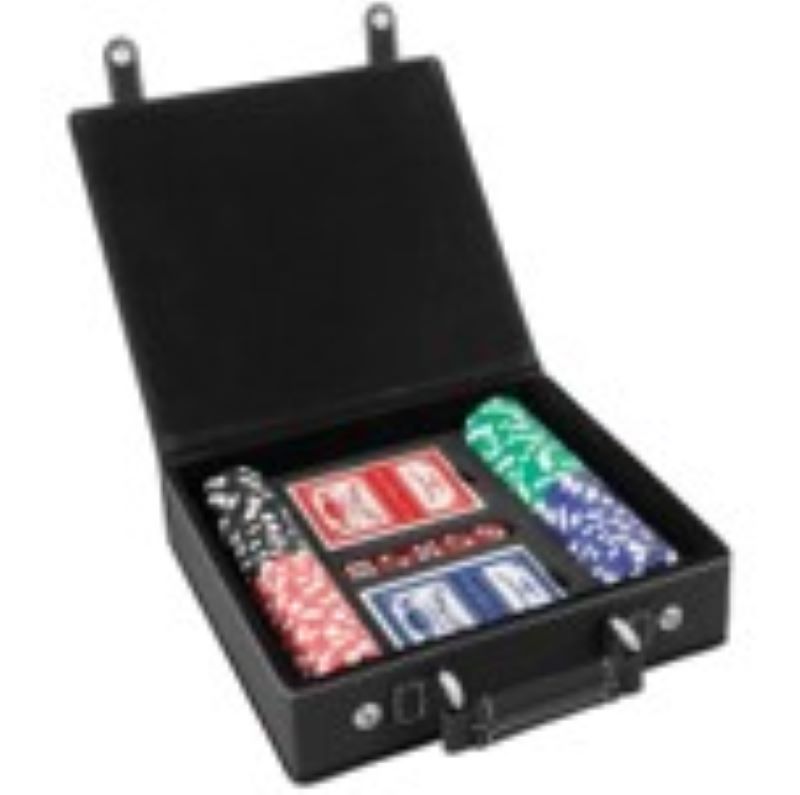 LEATHERETTE POKER SET WITH SNAP CLOSURE 4