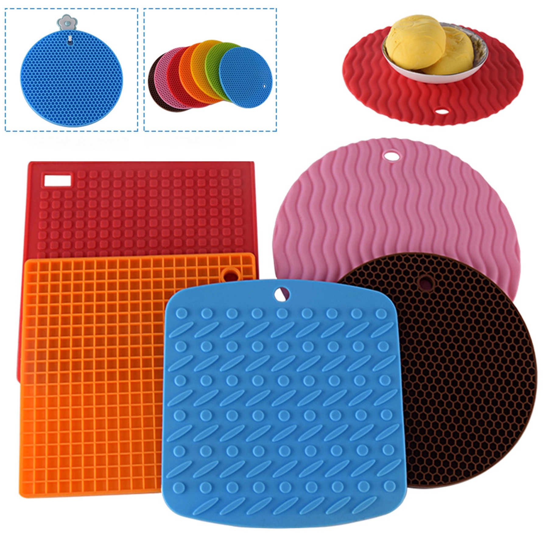 Funny Silicone Heat Resistant Mat Coasters For Drinking 6