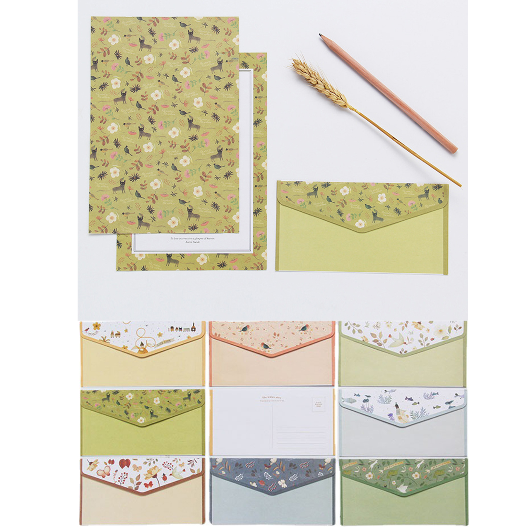 6 Letter Writing Paper and Envelope 1