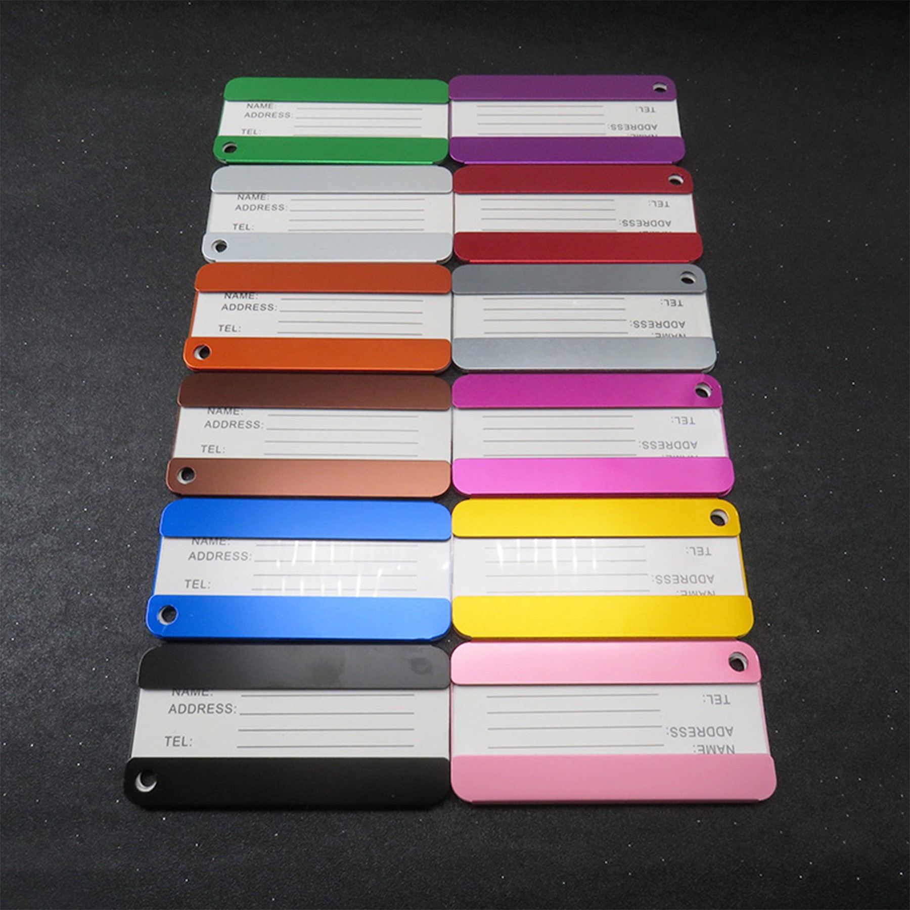 Balanced Aluminum Luggage Tag Baggage Tag 3