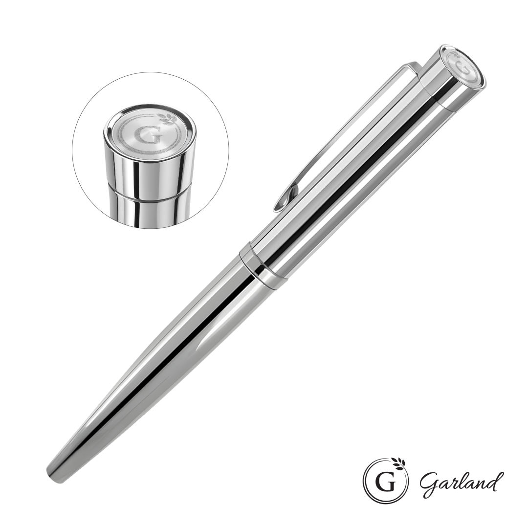 Garland® Executive Signature Emblem Rollerball Pen - Chrome 3