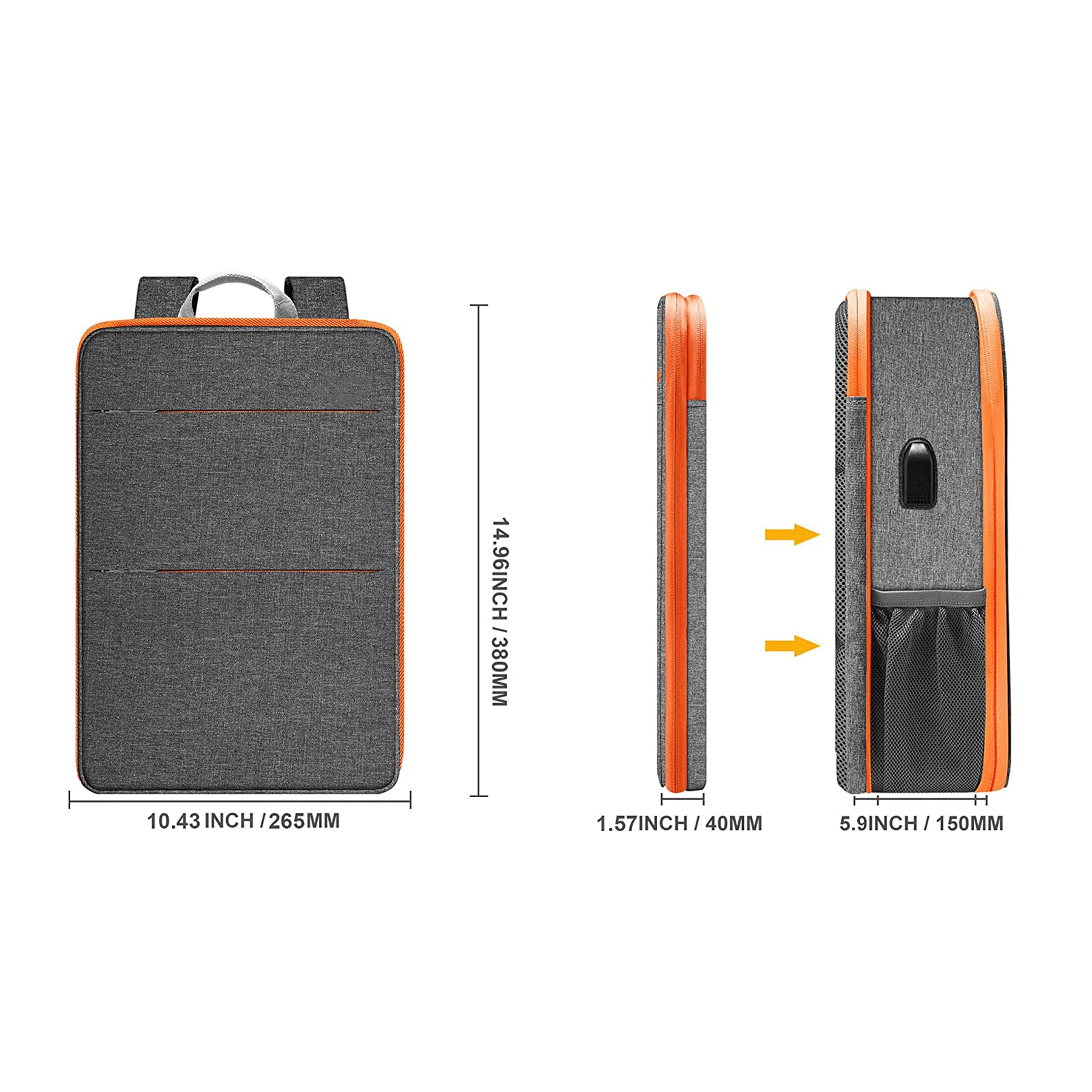 Slim & Expandable Laptop Backpack 3