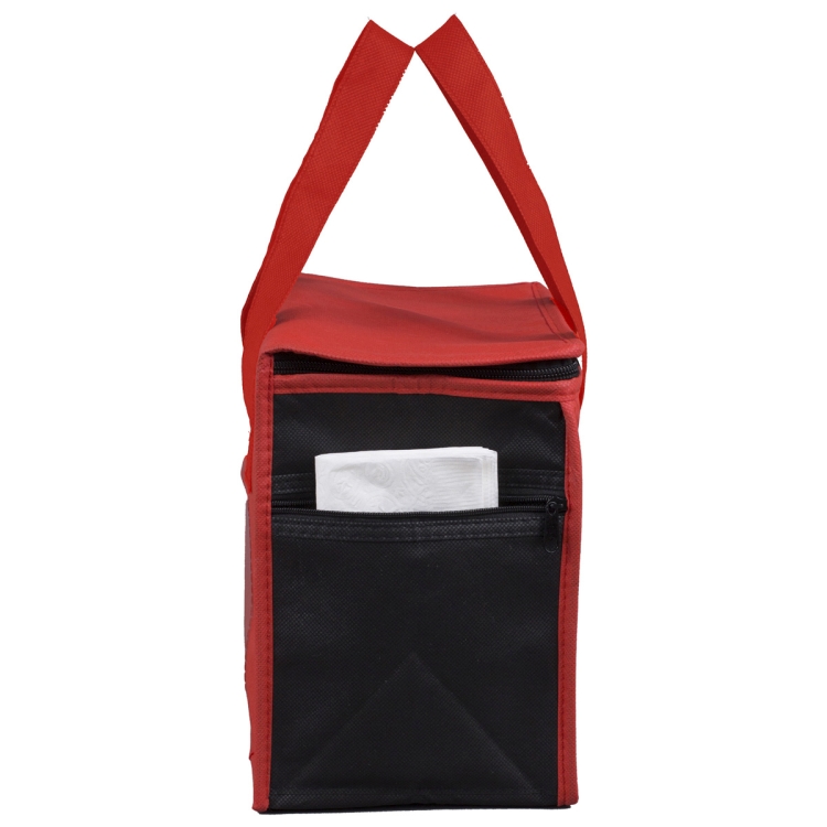 8"W x 8-1/2"H x 6"Gusset - "SUPER FROSTY" Insulated Food Delivery Bag – Lunch Size Tote 5