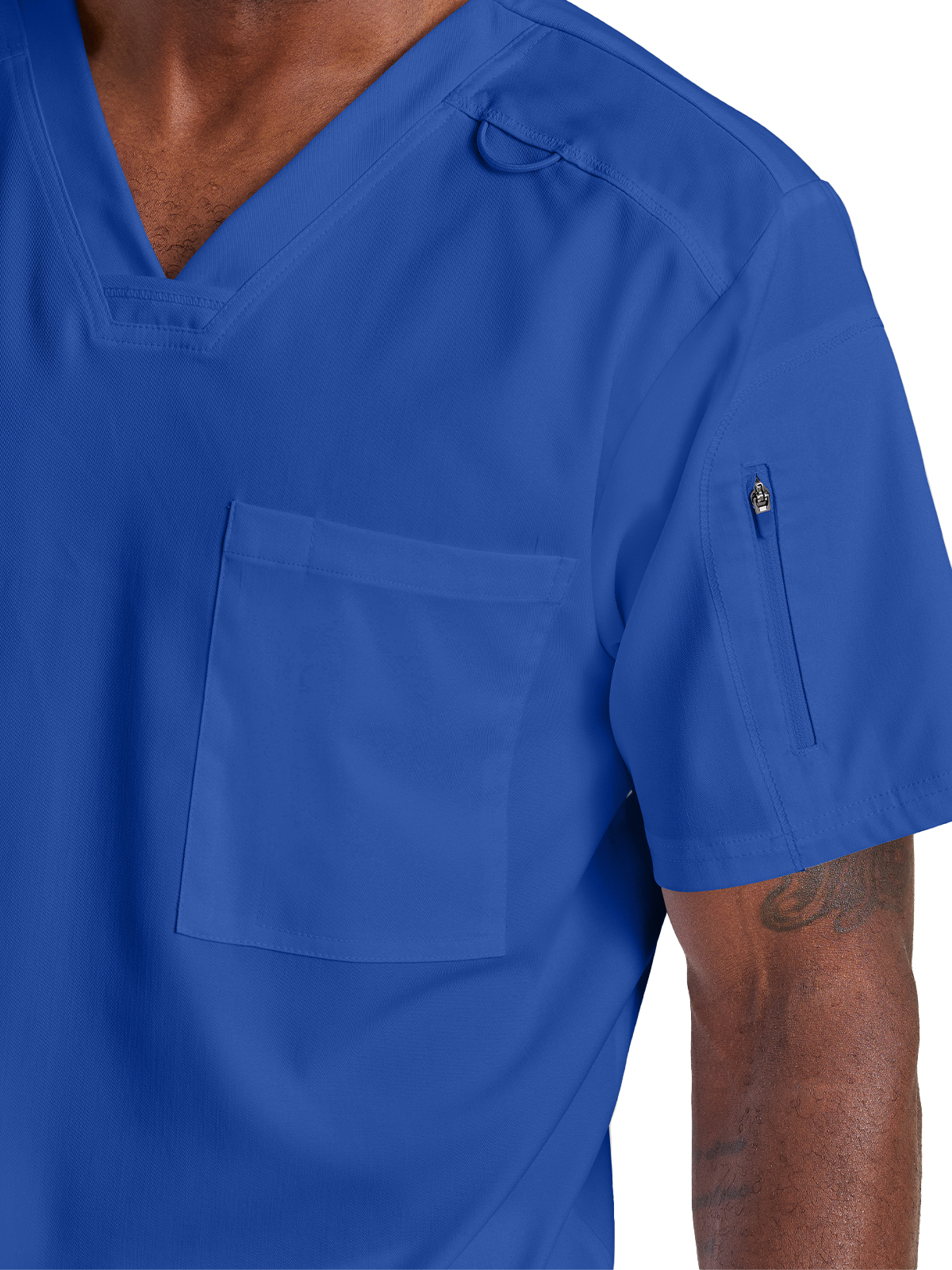 Grey's Anatomy Spandex Stretch - Men's Two-Pocket V-Neck Murphy Scrub Top 14