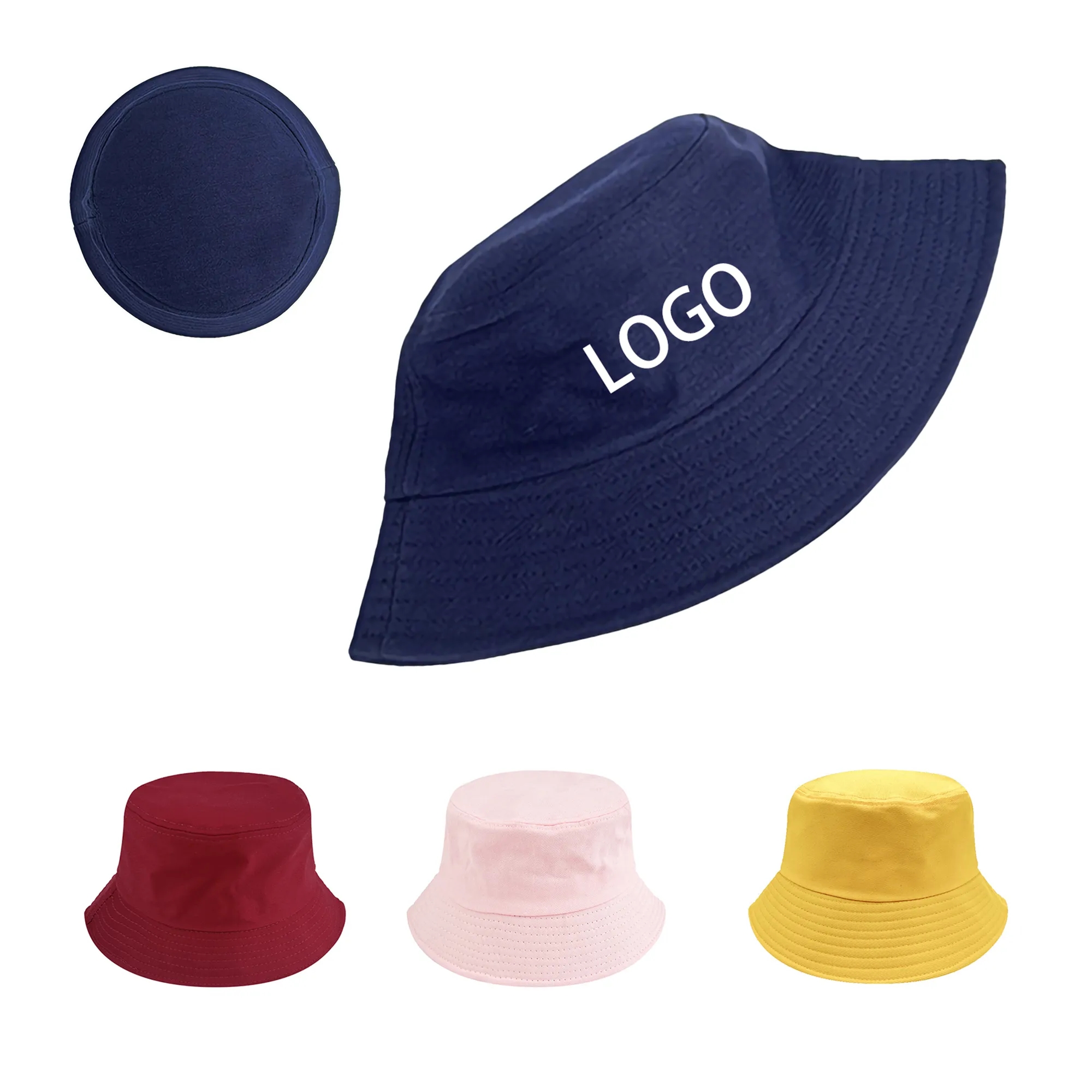 MOQ 100PCS Cotton Bucket Hat 4