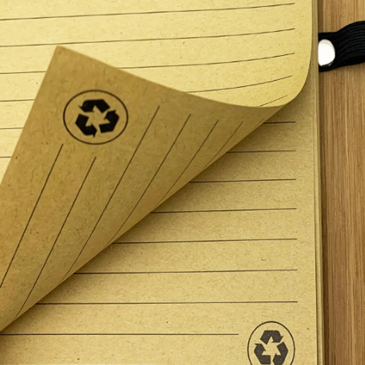 A5 Eco-Friendly Bamboo Notebook With Spiral Binding & Pen 3