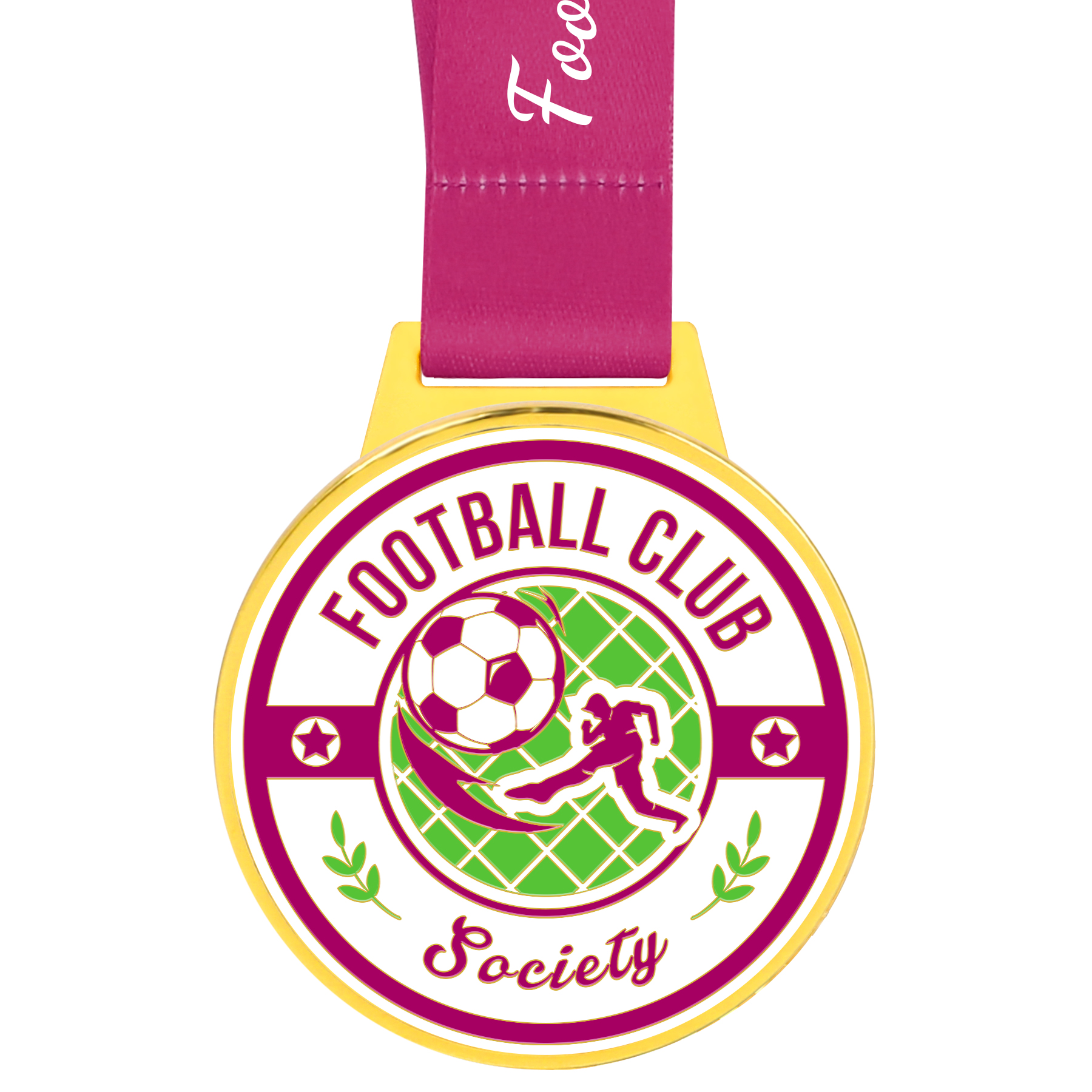 2" Custom Shape Hard Enamel Single Side Medal 2